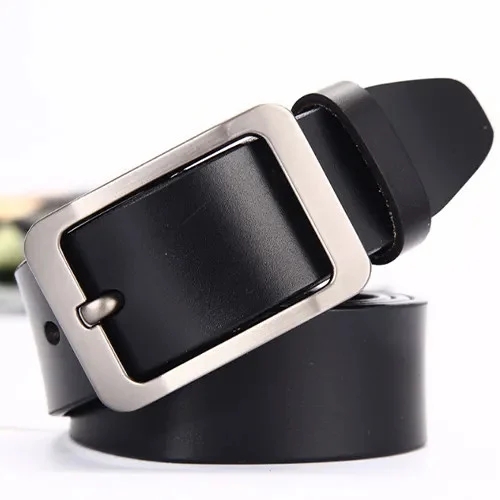 Set cadou pentru barbati, Portofel + Curea, piele naturala, model elegant, SET33, Negru/Negru - poza 3