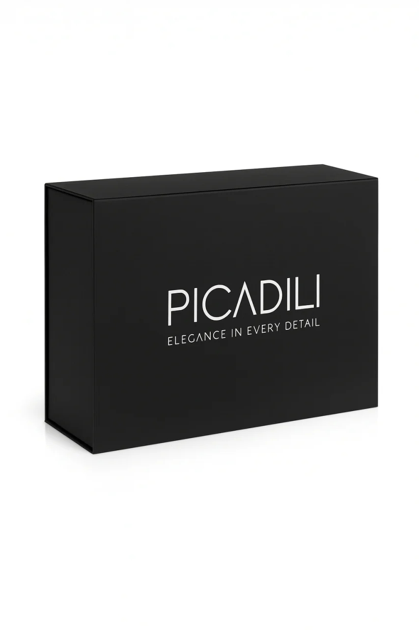 Set cadou pentru barbati, Portofel + Curea, piele naturala, model elegant, SET40, Negru - poza 2