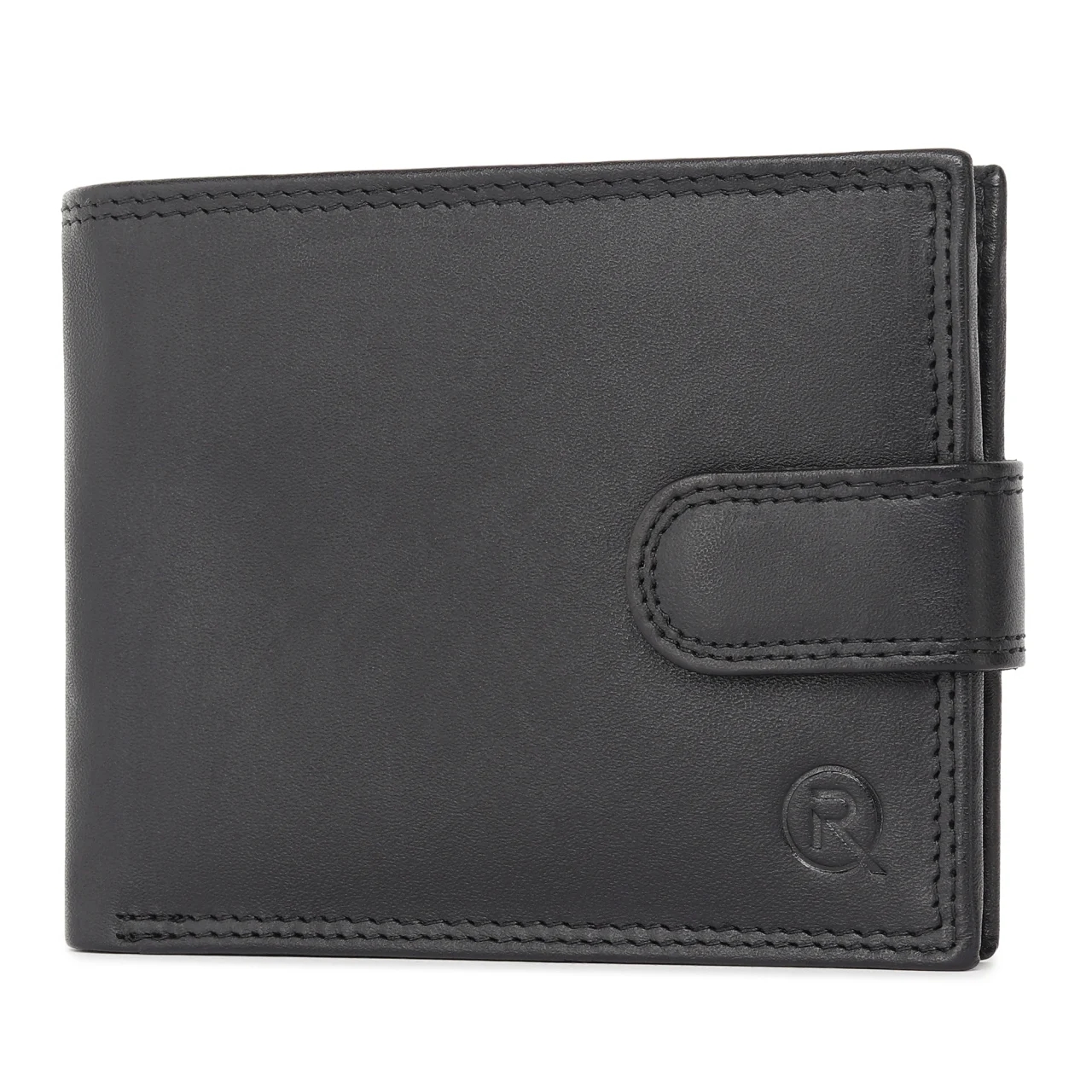 Set cadou pentru barbati, Portofel + Curea, piele naturala, model elegant, SET40, Negru - poza 4