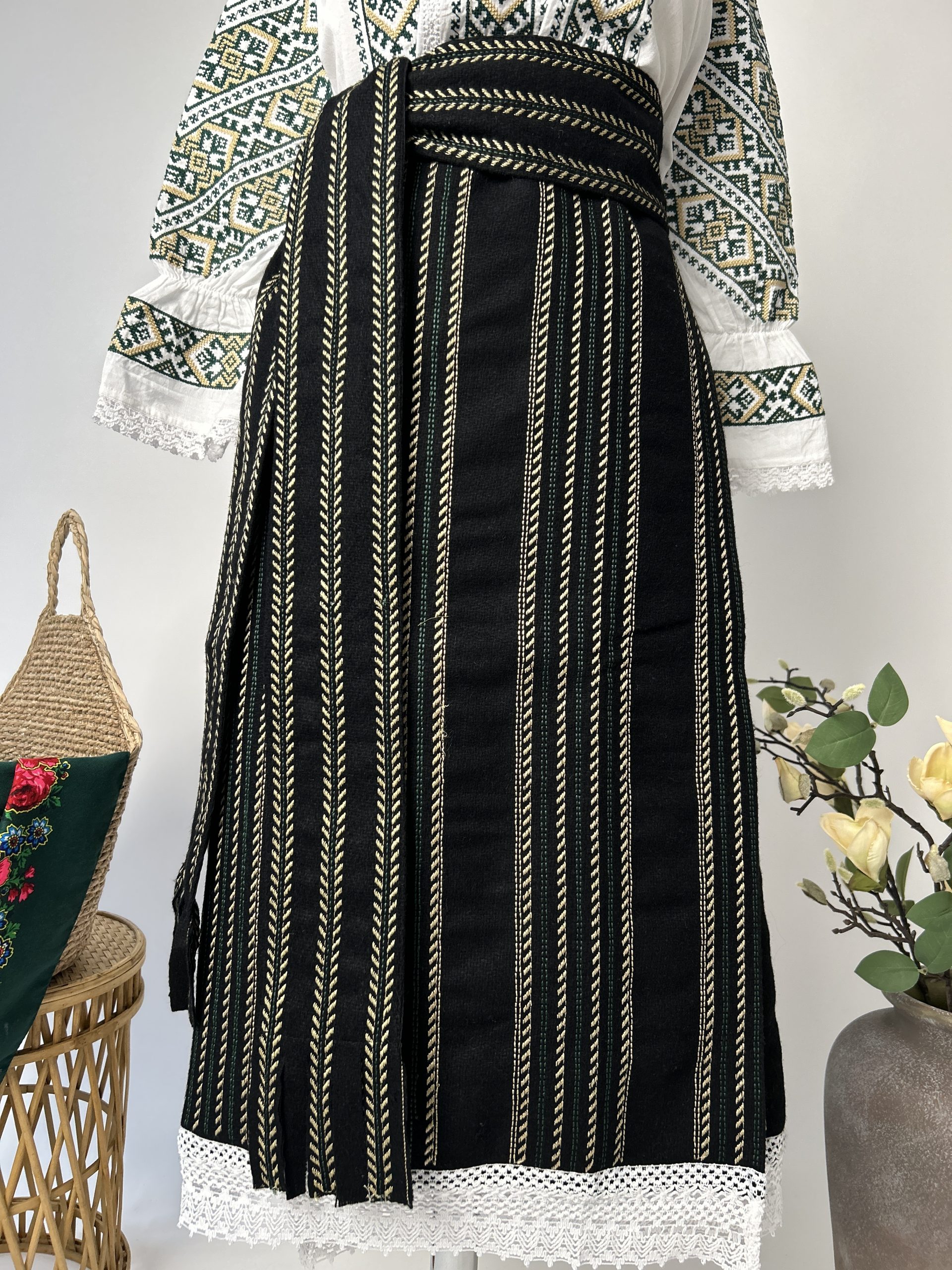 Set catrință și brâu TM1807 *verdele naturii*