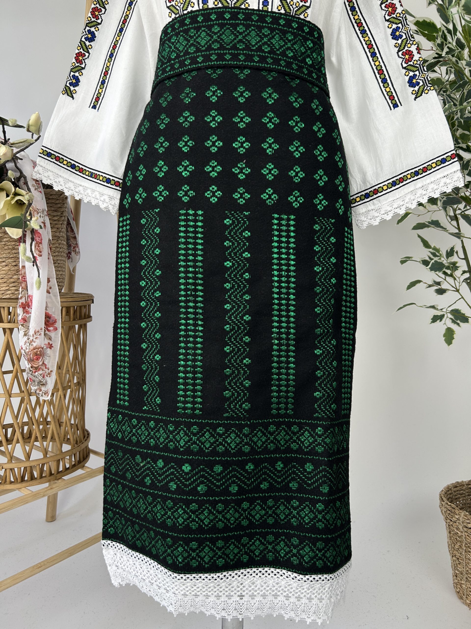 Set catrință și brâu TM1901 verdele naturii