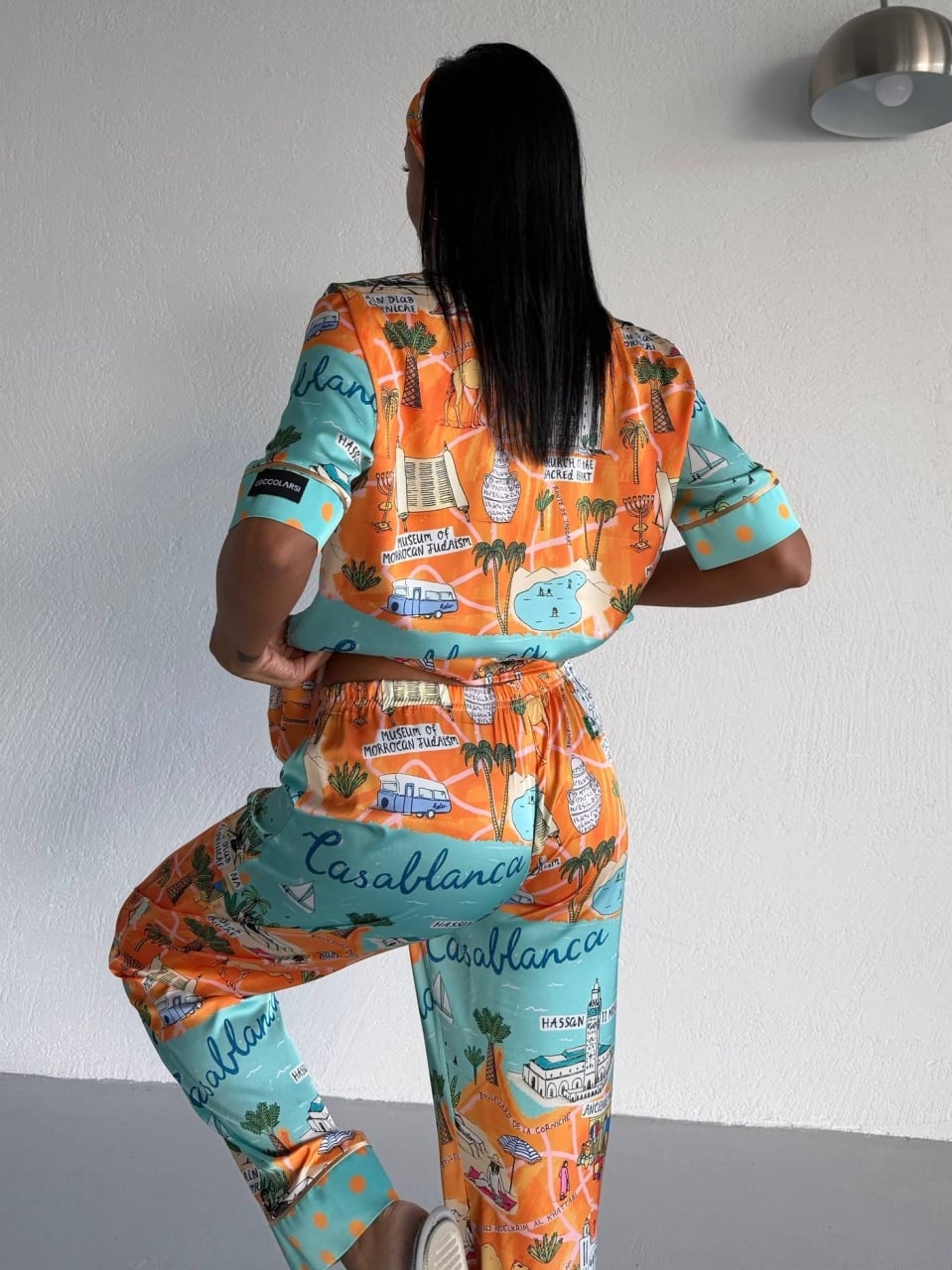 Set pijama dama din doua piese, cu nasturi – 2500375, Casablanca Breeze - poza 4
