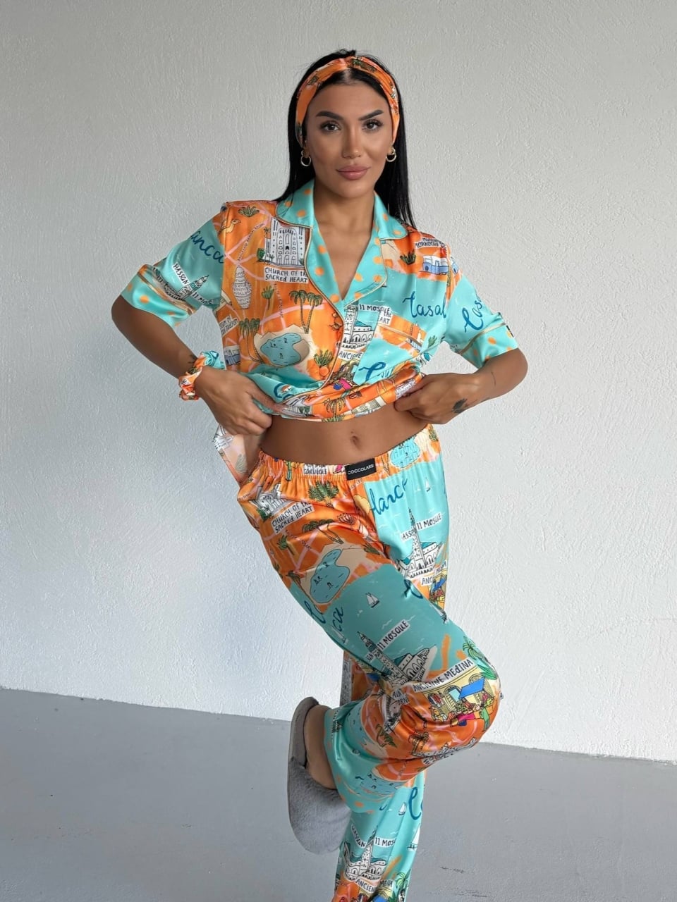 Set pijama dama din doua piese, cu nasturi – 2500375, Casablanca Breeze - poza 5