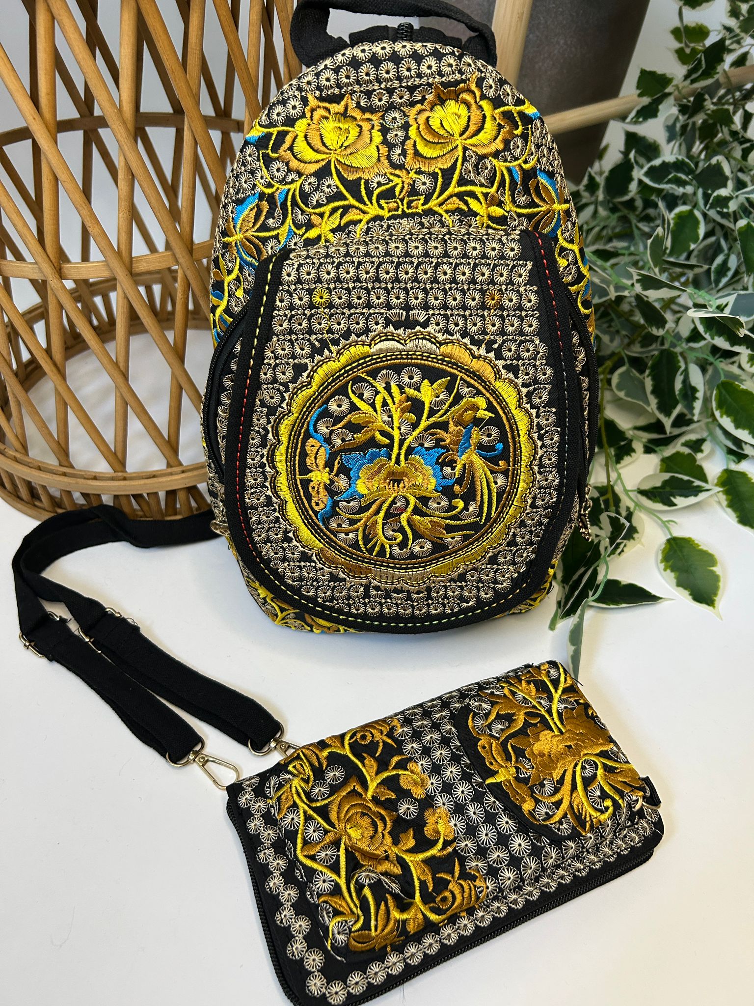 Set rucsac tradițional și portofel TM1932