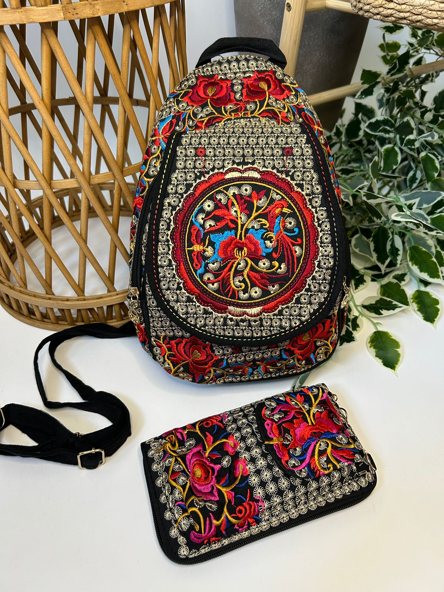 Set rucsac tradițional și portofel TM1935