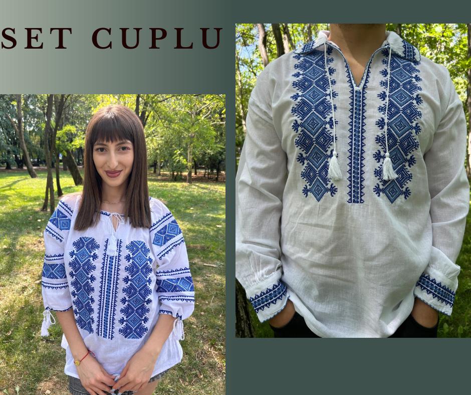 Set tradițional cuplu, ie femei / ie bărbați - feerie TM1622