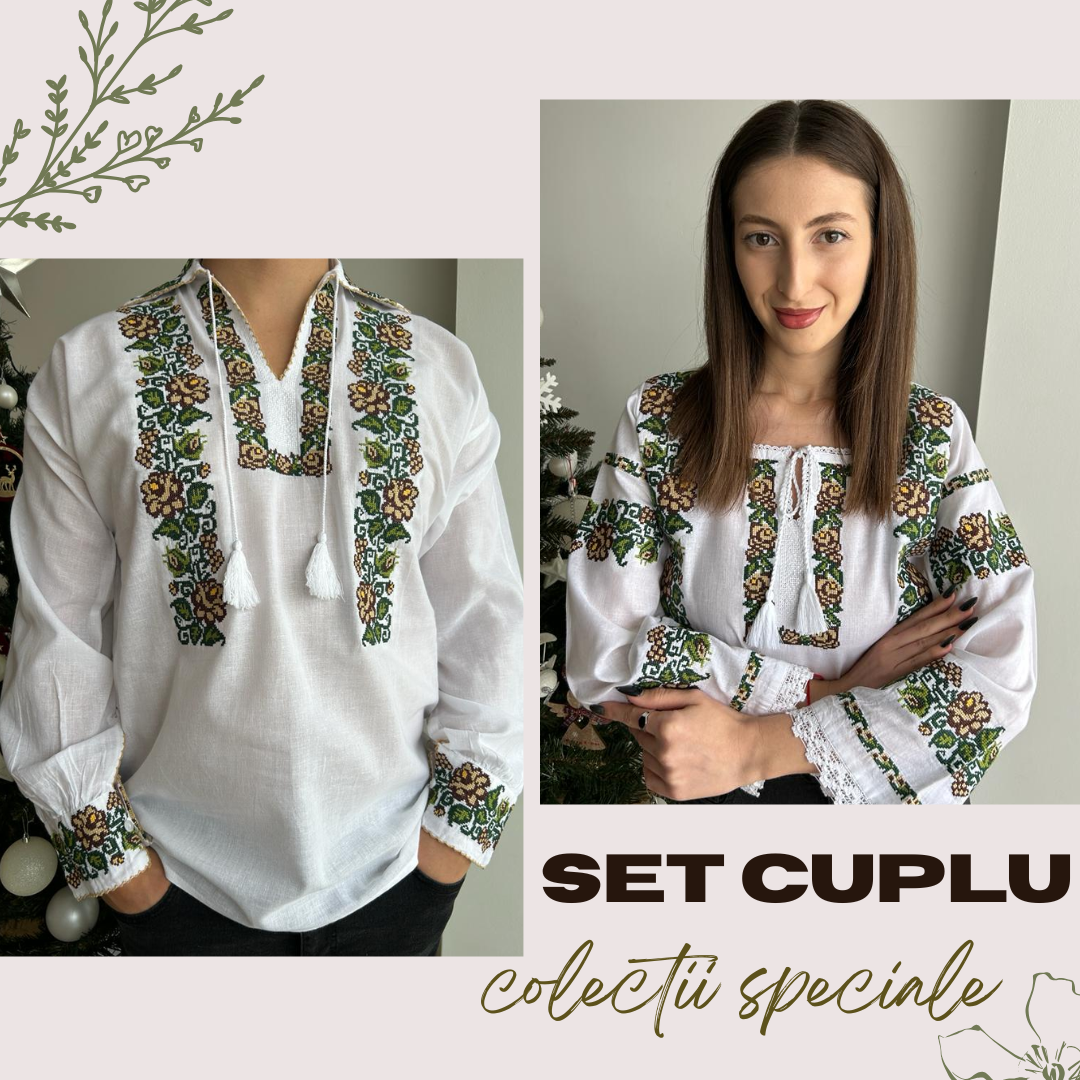 Set tradițional cuplu, ie femei/ie bărbați – trandafiri – TM803