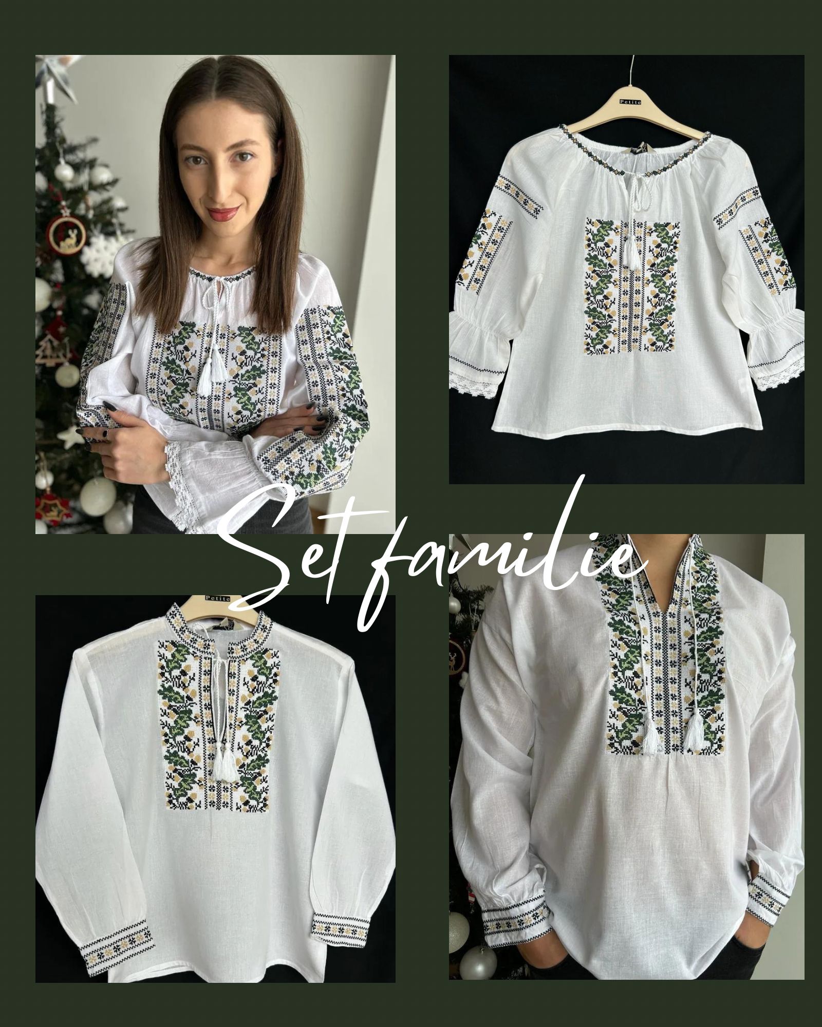 Set tradițional familie, ie damă/ ie bărbat/ ie băieți/ ie fete – ghinde TM786