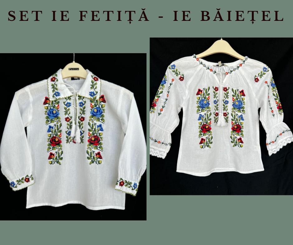 Set tradițional fetiță - băiețel, ie fetiță / ie băiețel TM1653 - 8 - 12