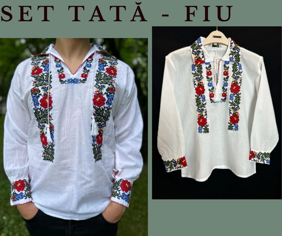 Set tradițional tată - fiu, ie bărbați/ ie copii TM1642 - L - 6