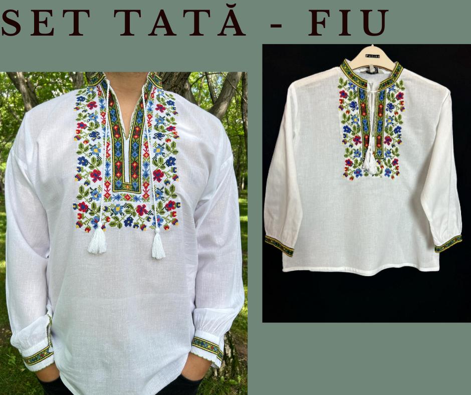 Set tradițional tată - fiu, ie bărbați/ ie copii TM1645 - S - 8