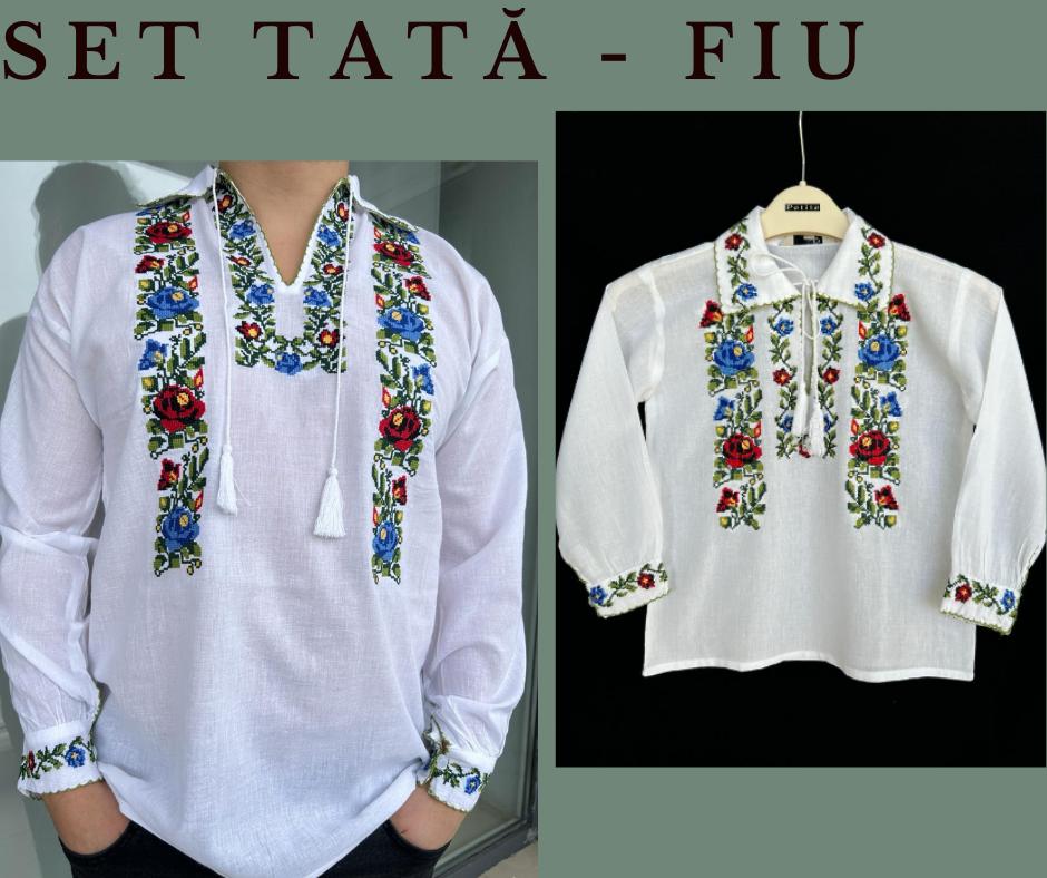 Set tradițional tată - fiu, ie bărbați/ ie copii TM1647