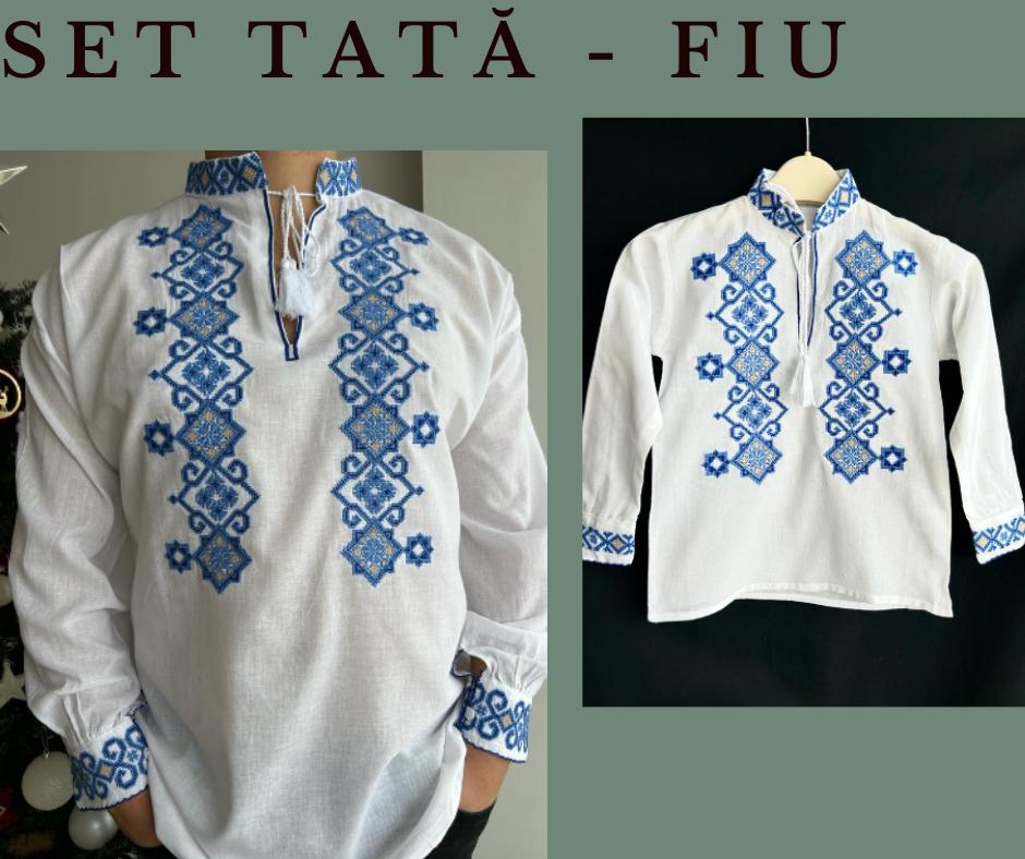 Set tradițional tată - fiu, ie bărbați/ ie copii TM1648 - M - 14