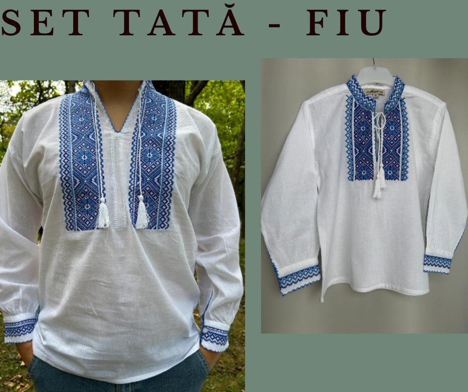 Set tradițional tată - fiu, ie bărbați/ ie copii TM1649 - M - 16