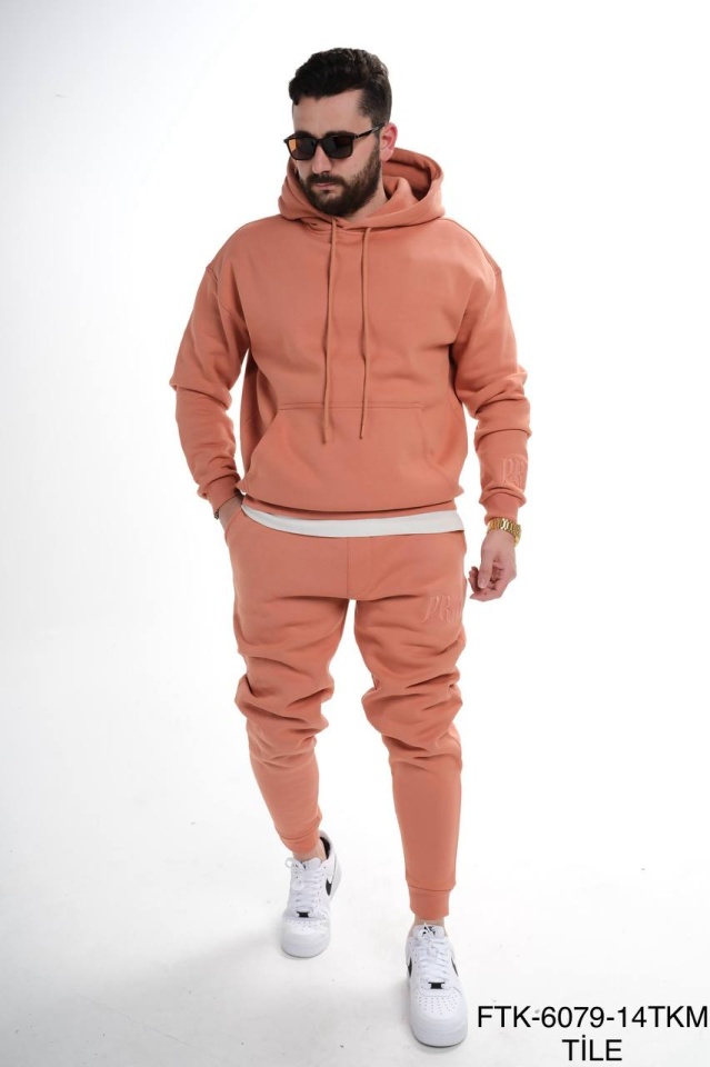 SET TRENING PRM FASHION OVERSIZED PREMIUM TILE-PEACH SAND TRAS212(6079) (MĂRIME: M)