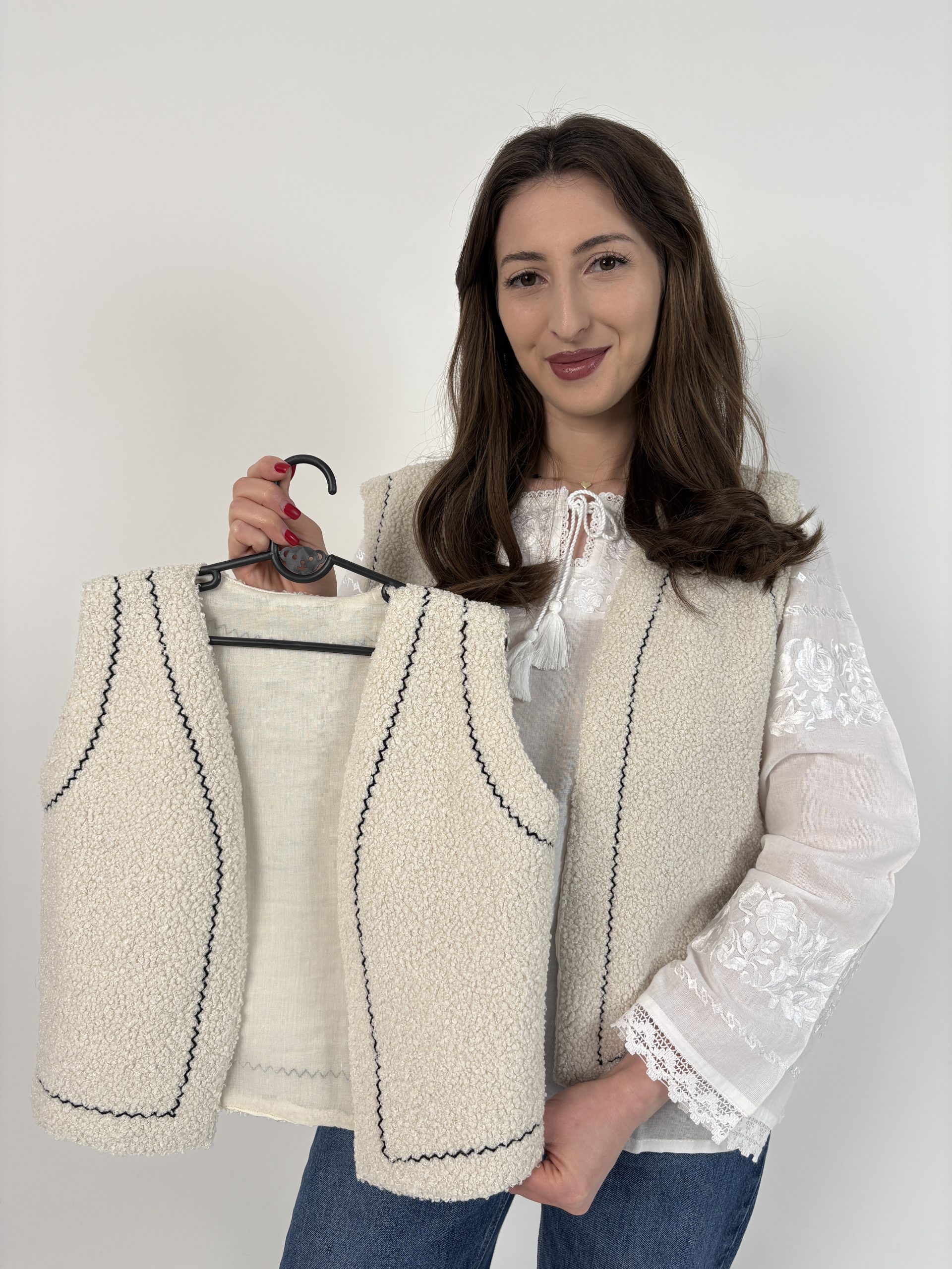 Set vestă damă/vestă copil TM2213 *material pufos* - XL - 4
