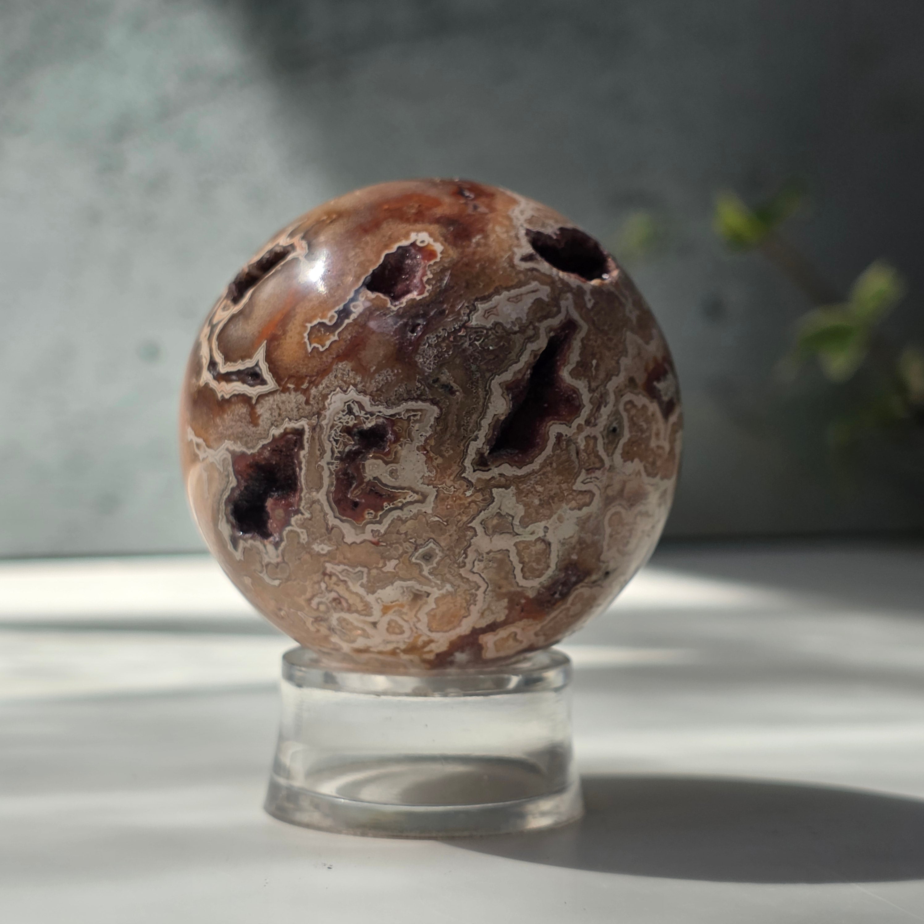 Sfera agat Crazy Lace | Model 8
