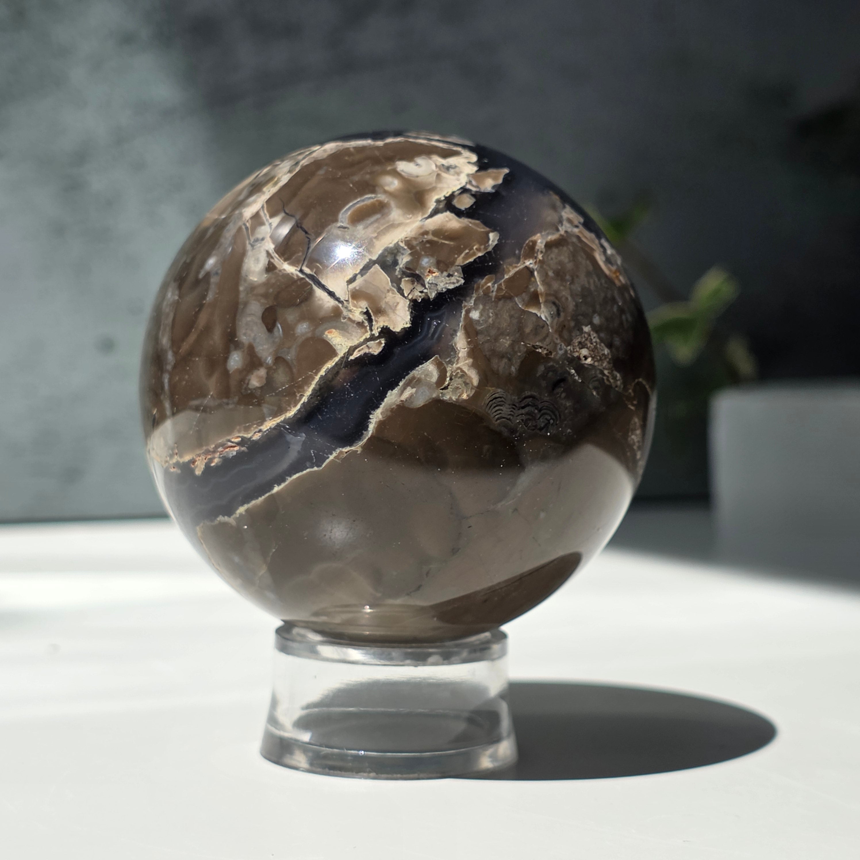 Sfera agat negru | Model 4
