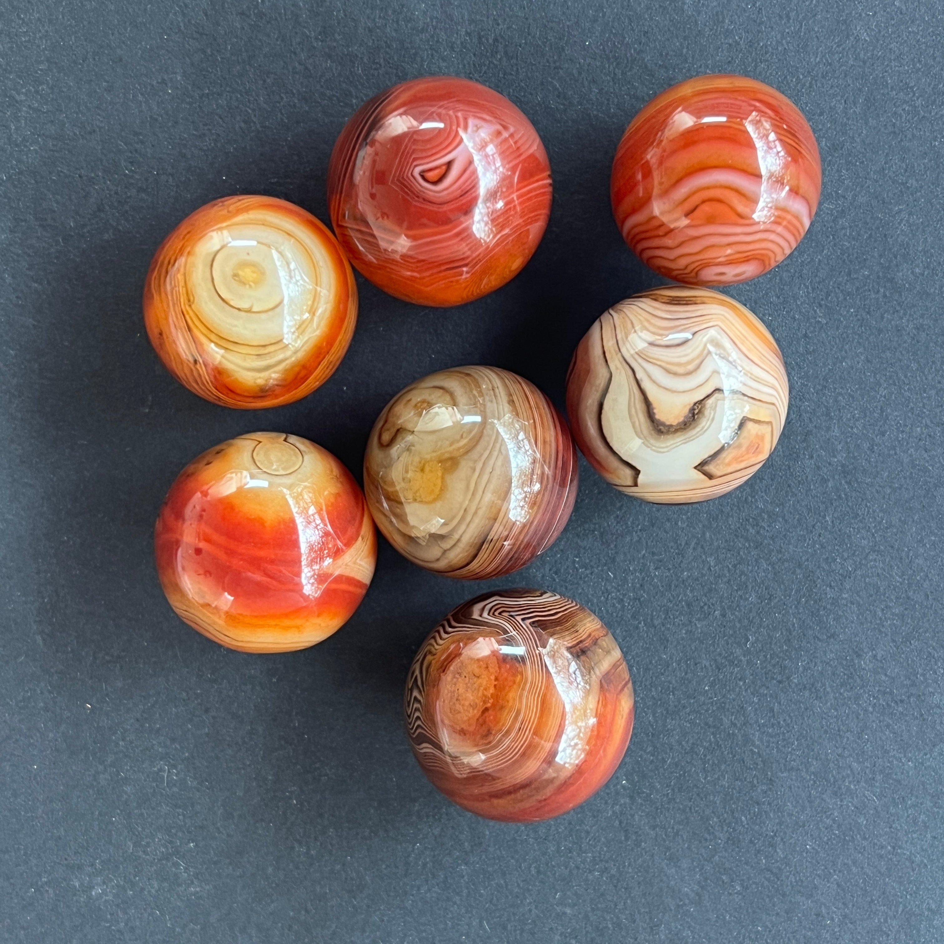 Sfera agat rosu