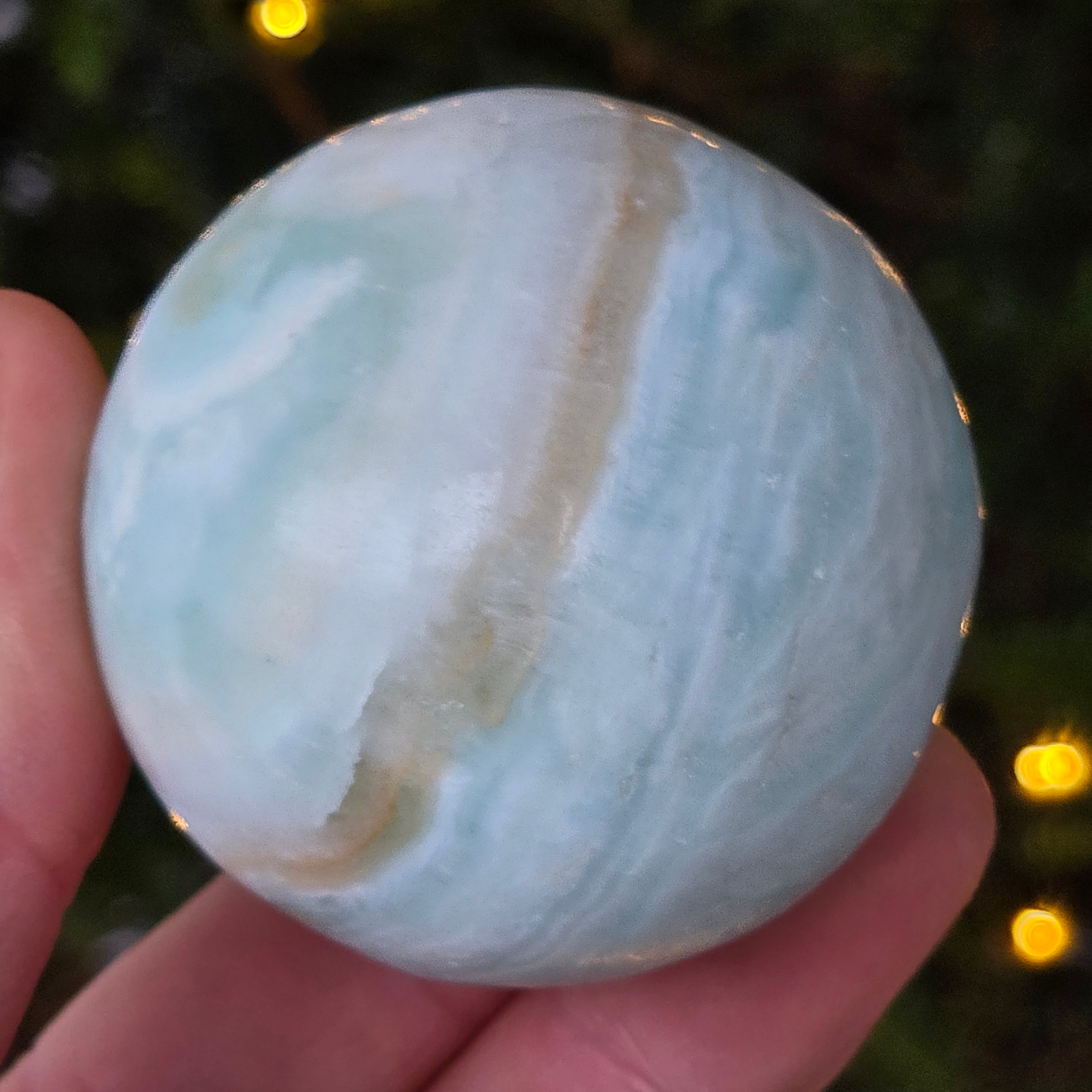 Sfera calcit albastru caraibe | Model 1