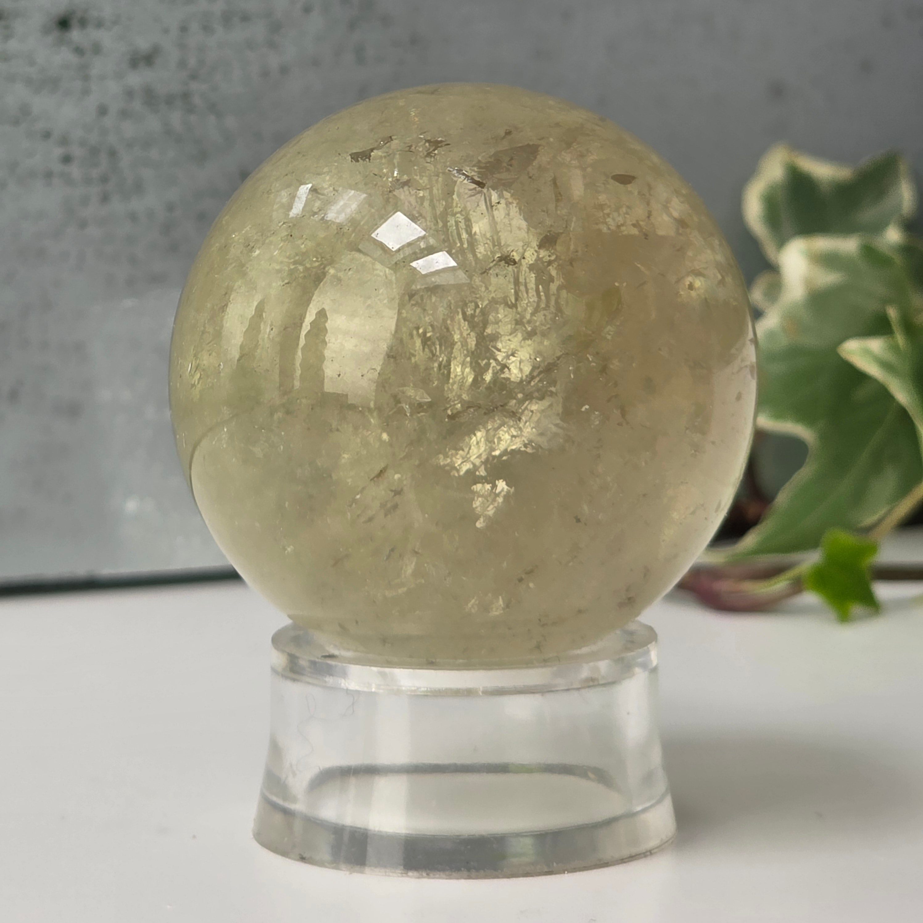 Sfera citrin Brazilia calitate AB | Model 6
