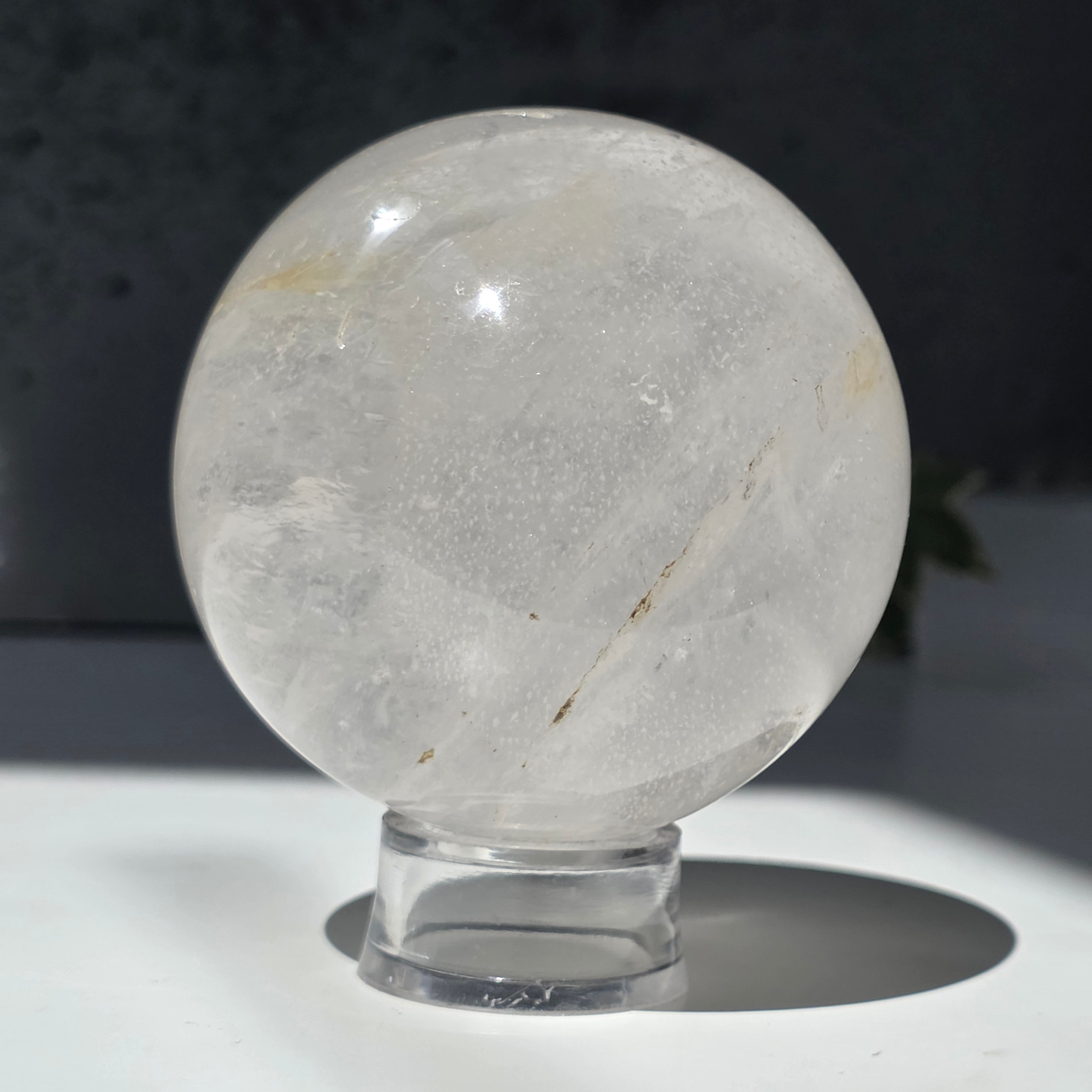 Sfera cuart incolor/ cristal de stanca m4, glob cristal