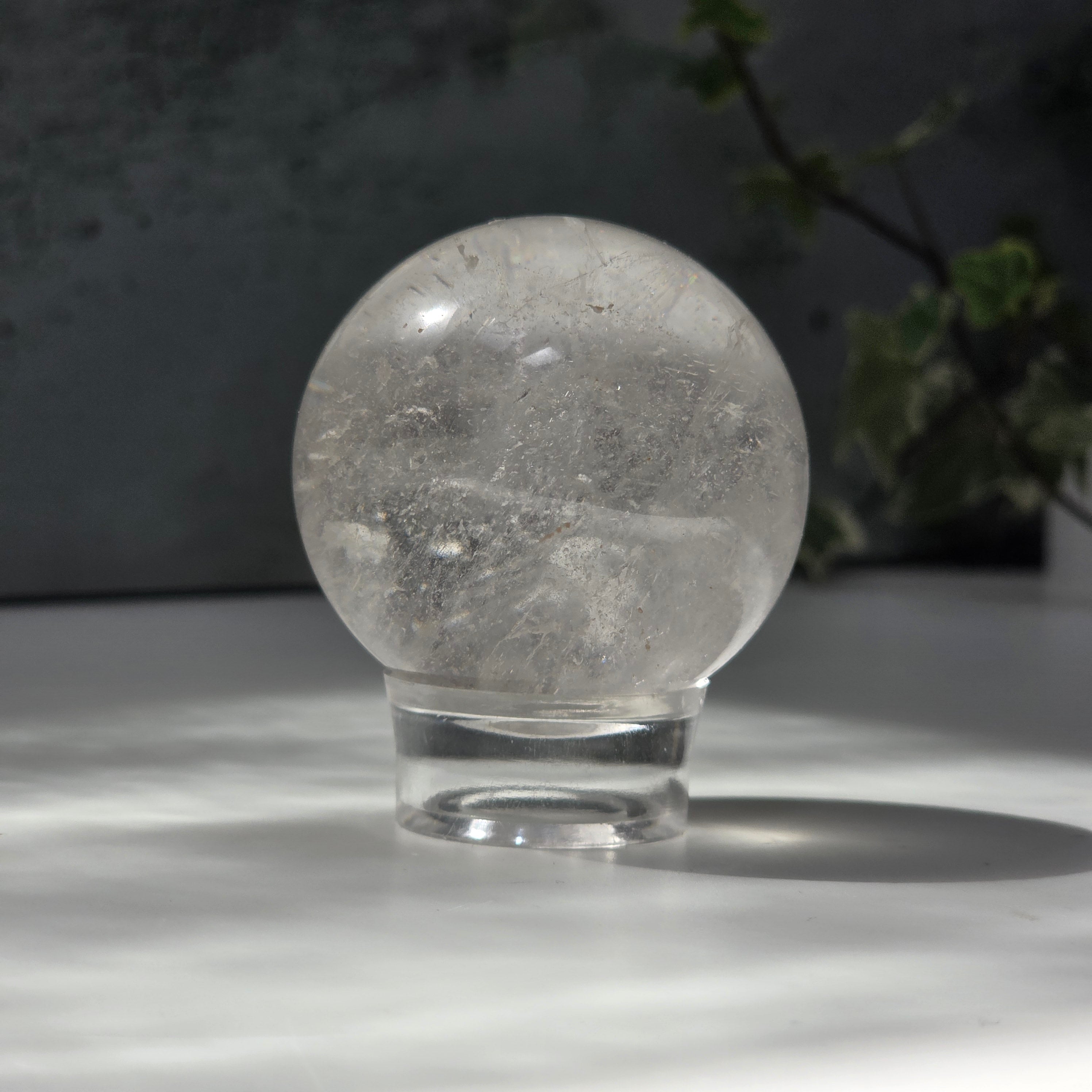 Sfera cuart incolor/ cristal de stanca | Model 22