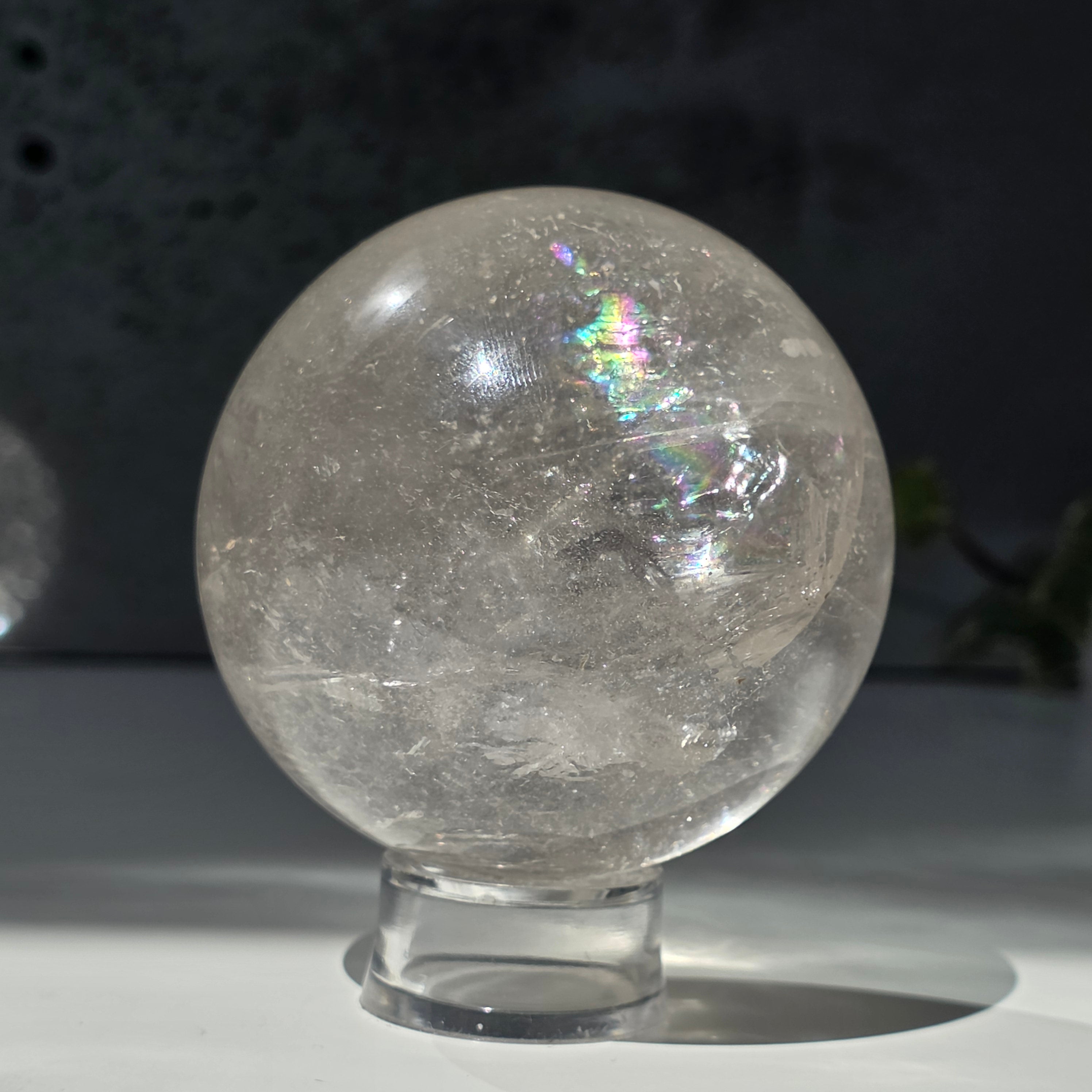 Sfera cuart incolor/ cristal de stanca | Model 27