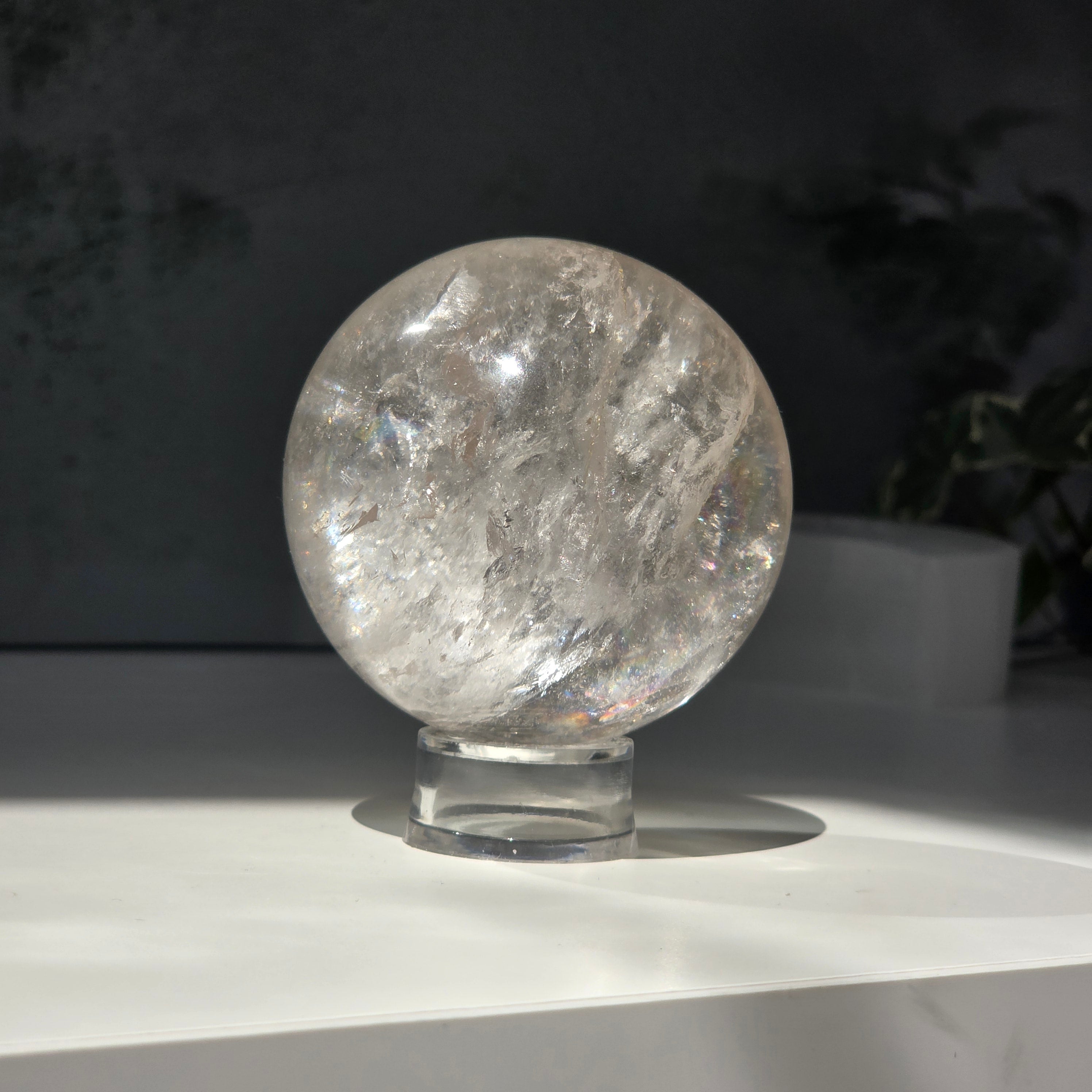 Sfera cuart incolor/ cristal de stanca | Model 28