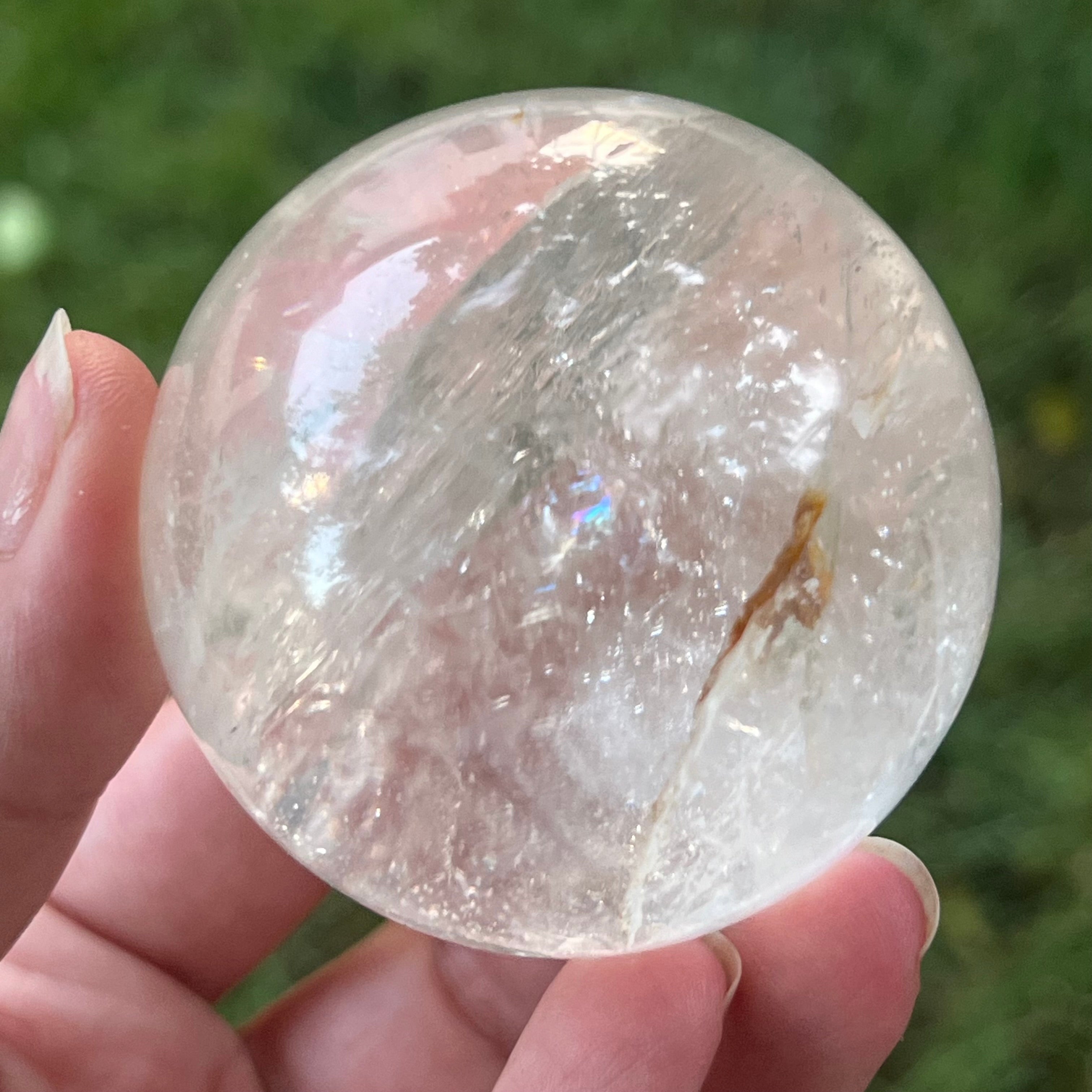 Sfera cuart incolor RAINBOW / cristal de stanca, glob cristal m1