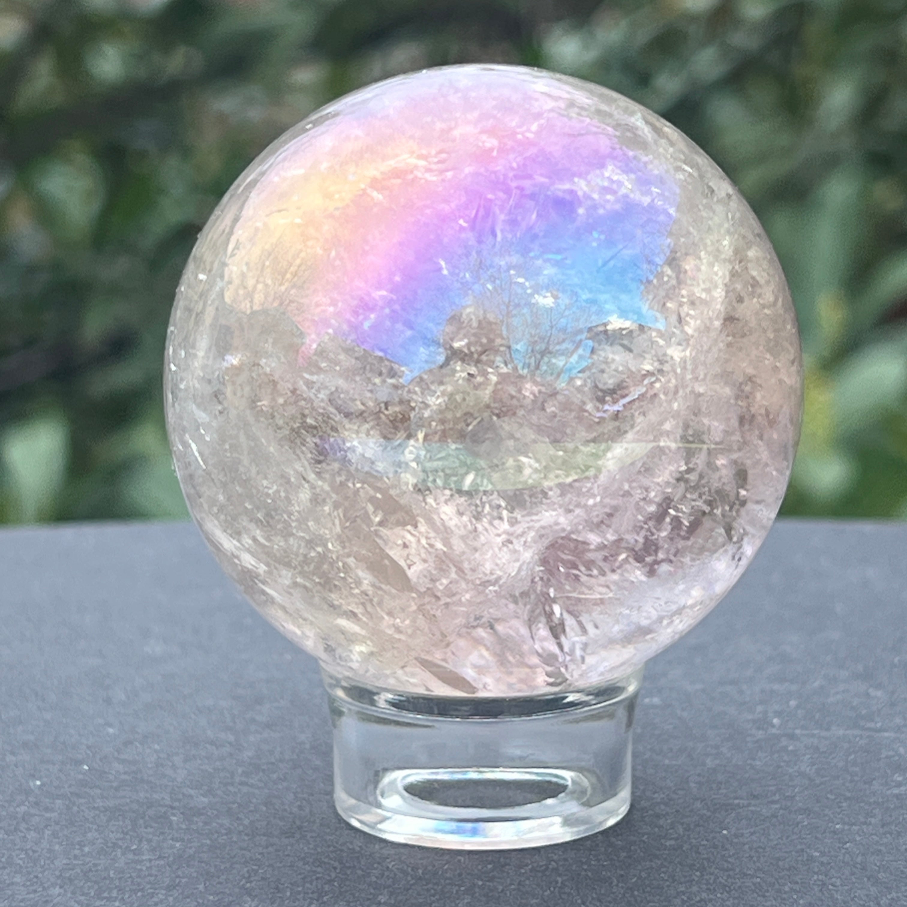 Sfera cuart roz aura model 2