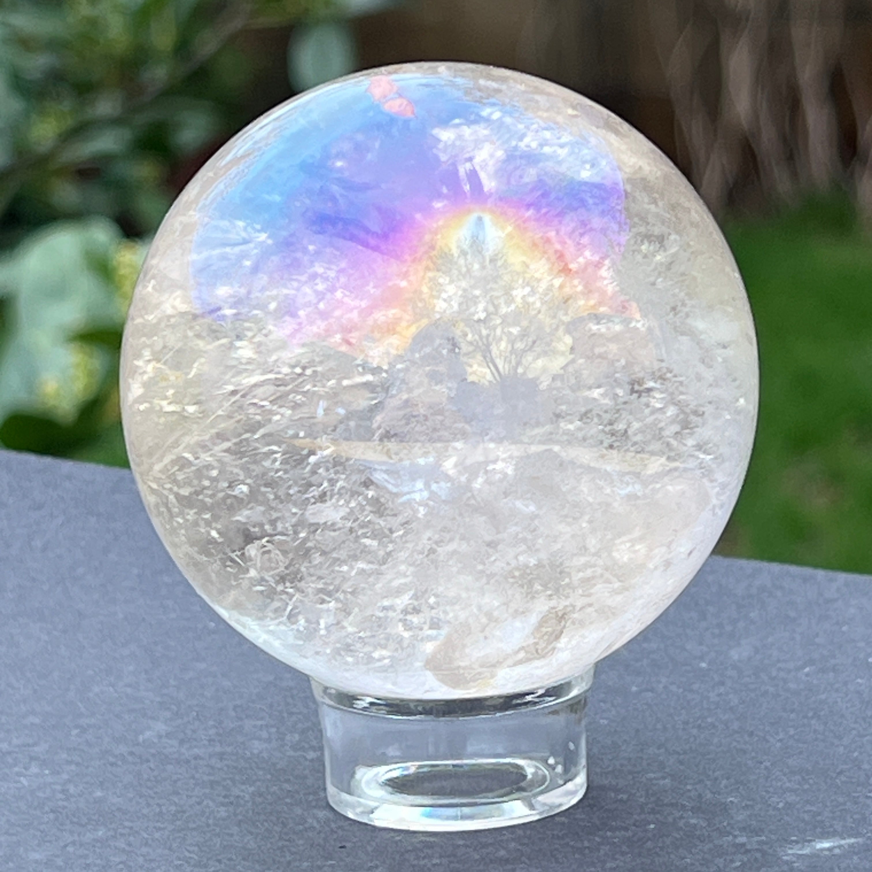 Sfera cuart roz aura model 5
