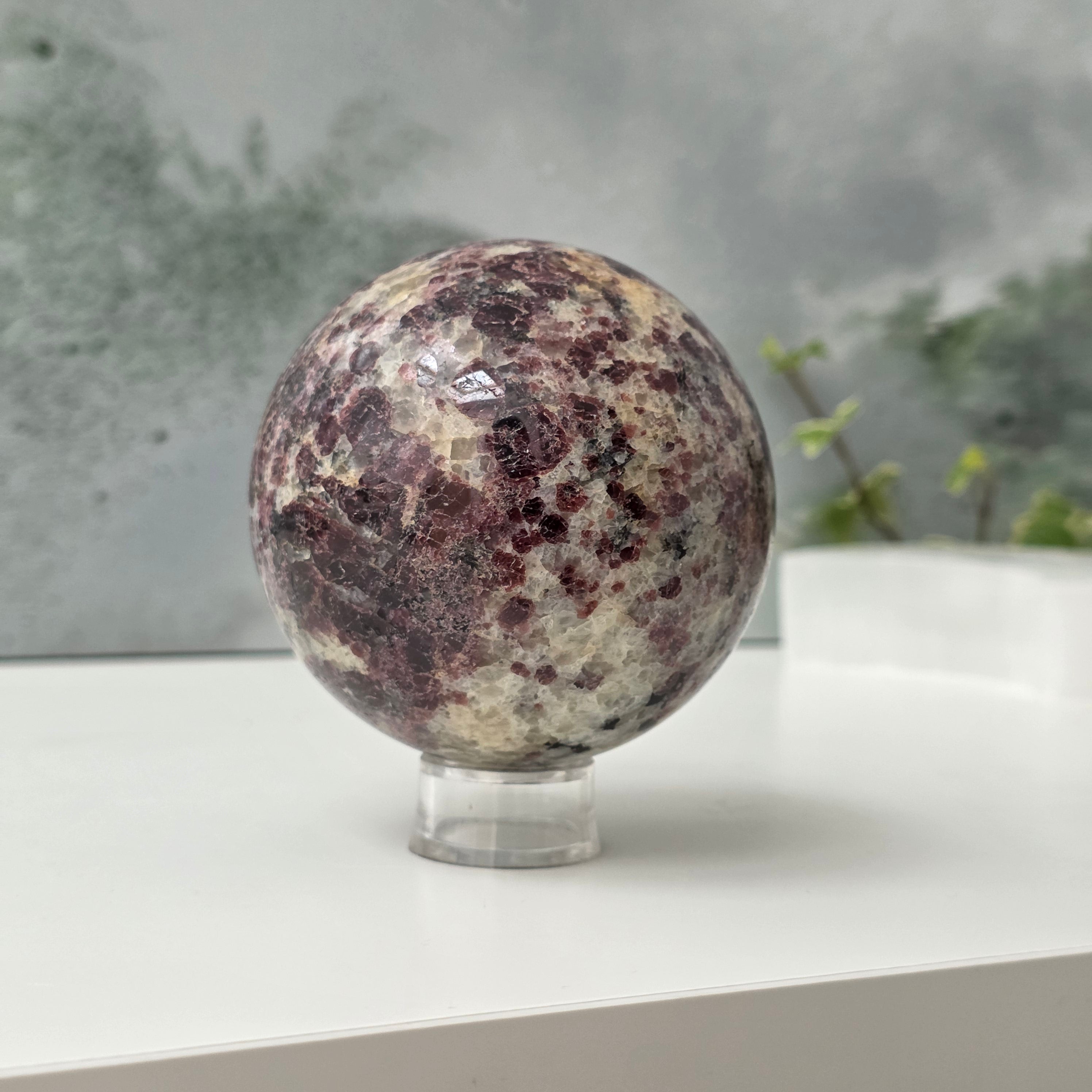 Sfera granat cu cuart | Model 1
