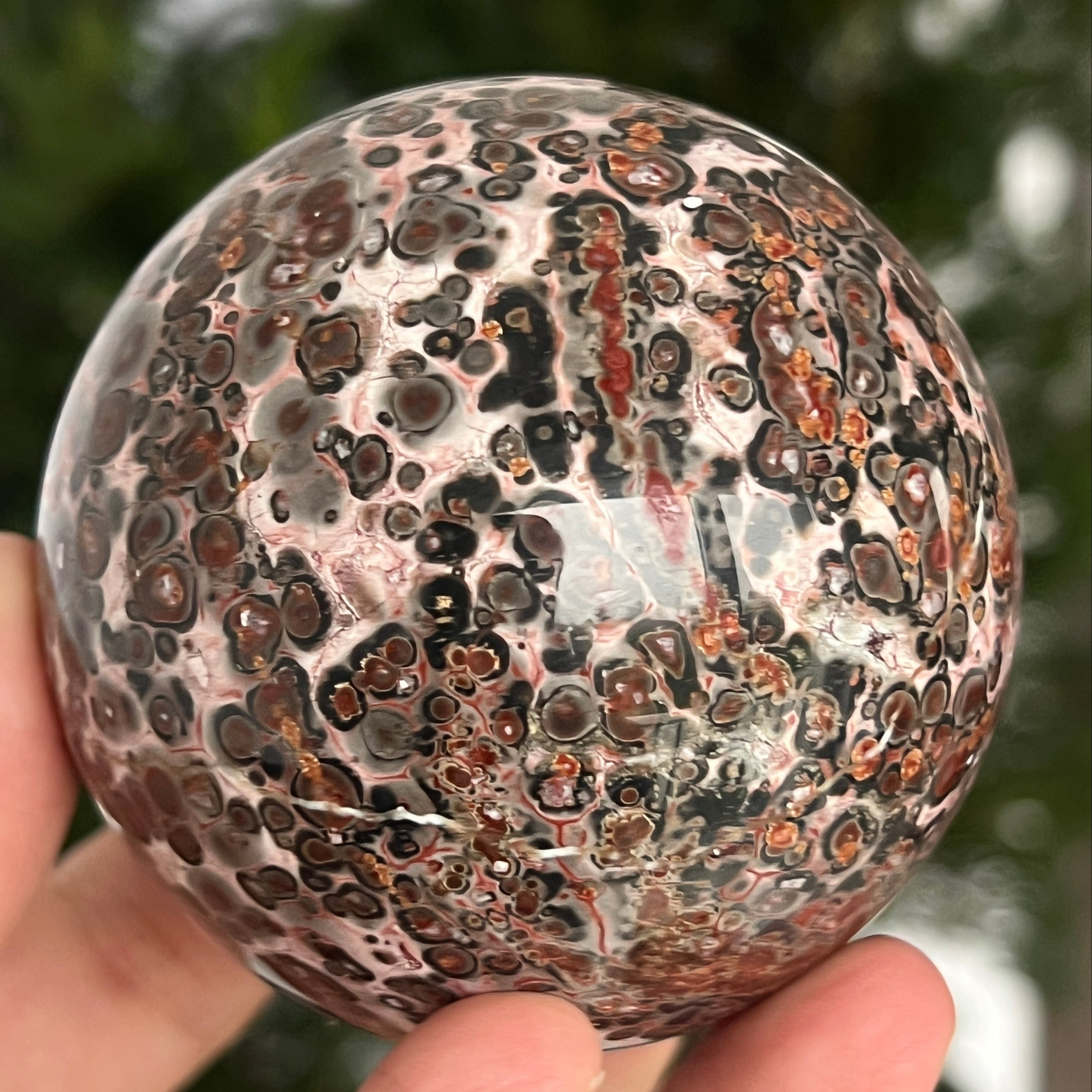 Sfera jasp piele de sarpe din Australia model 1