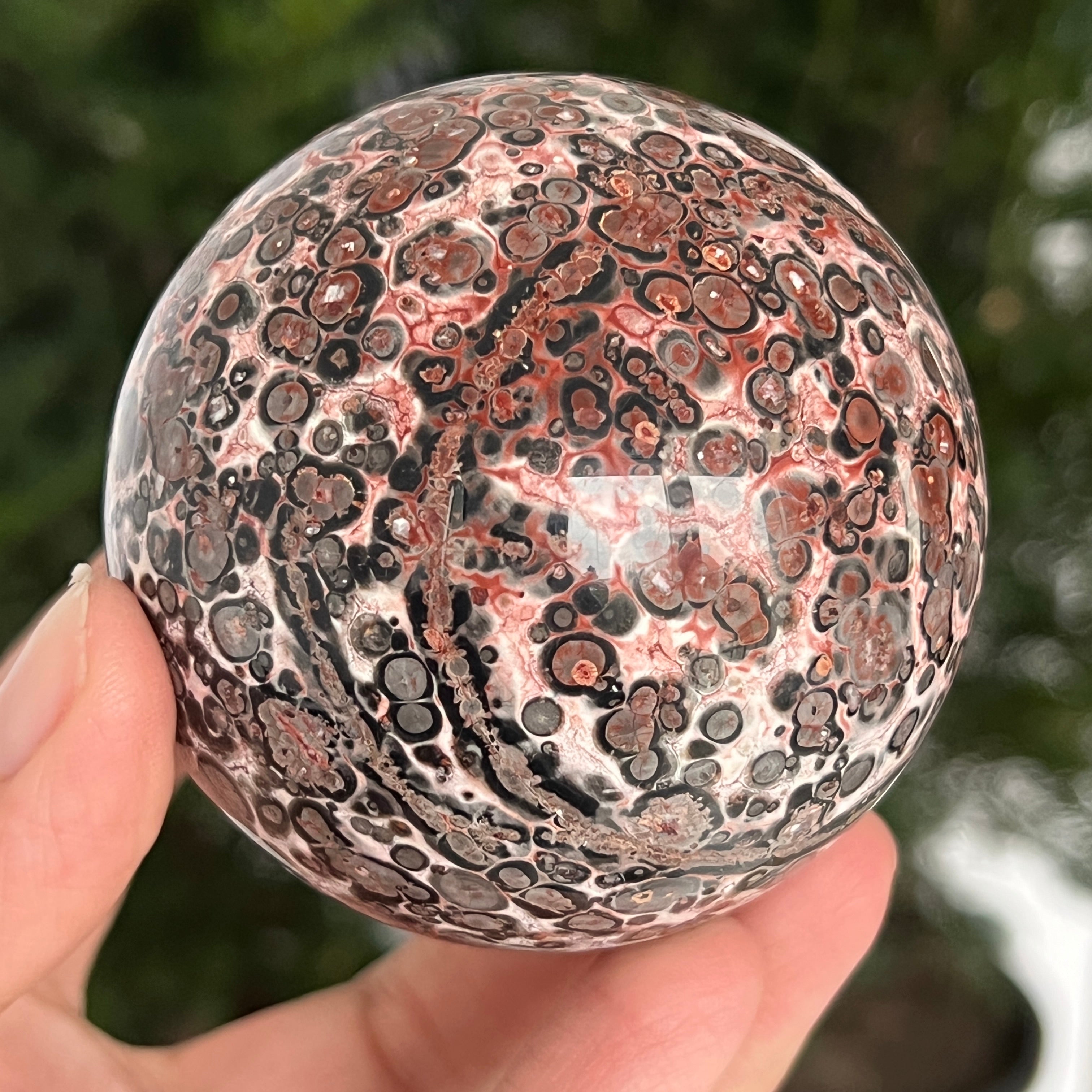 Sfera jasp piele de sarpe din Australia model 4