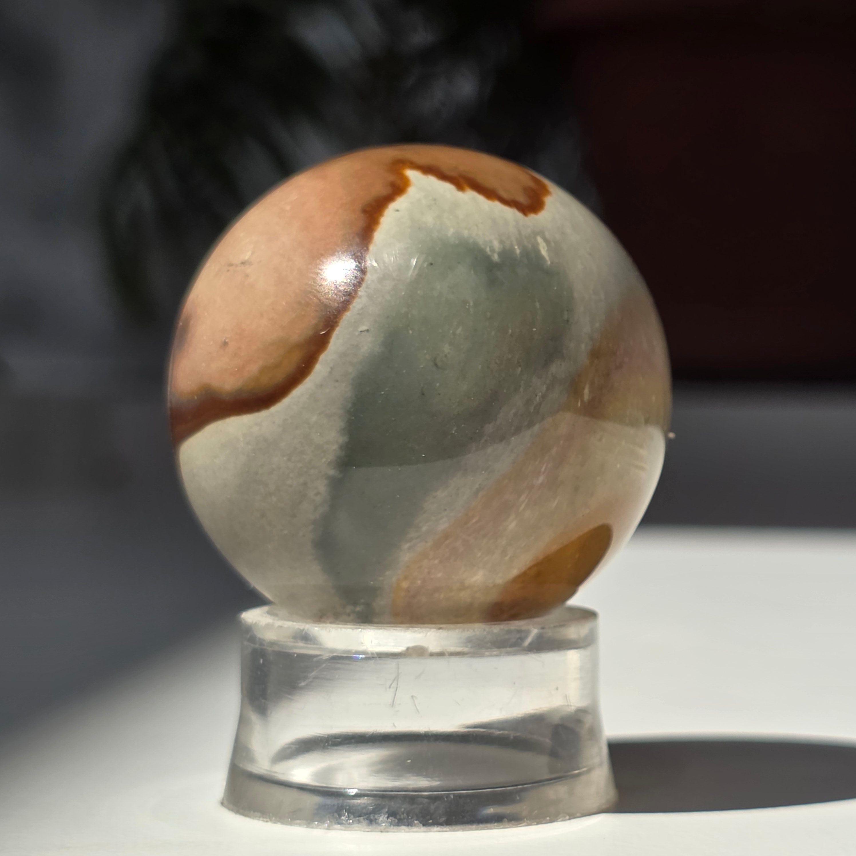 Sfera jasp policrom 4 cm