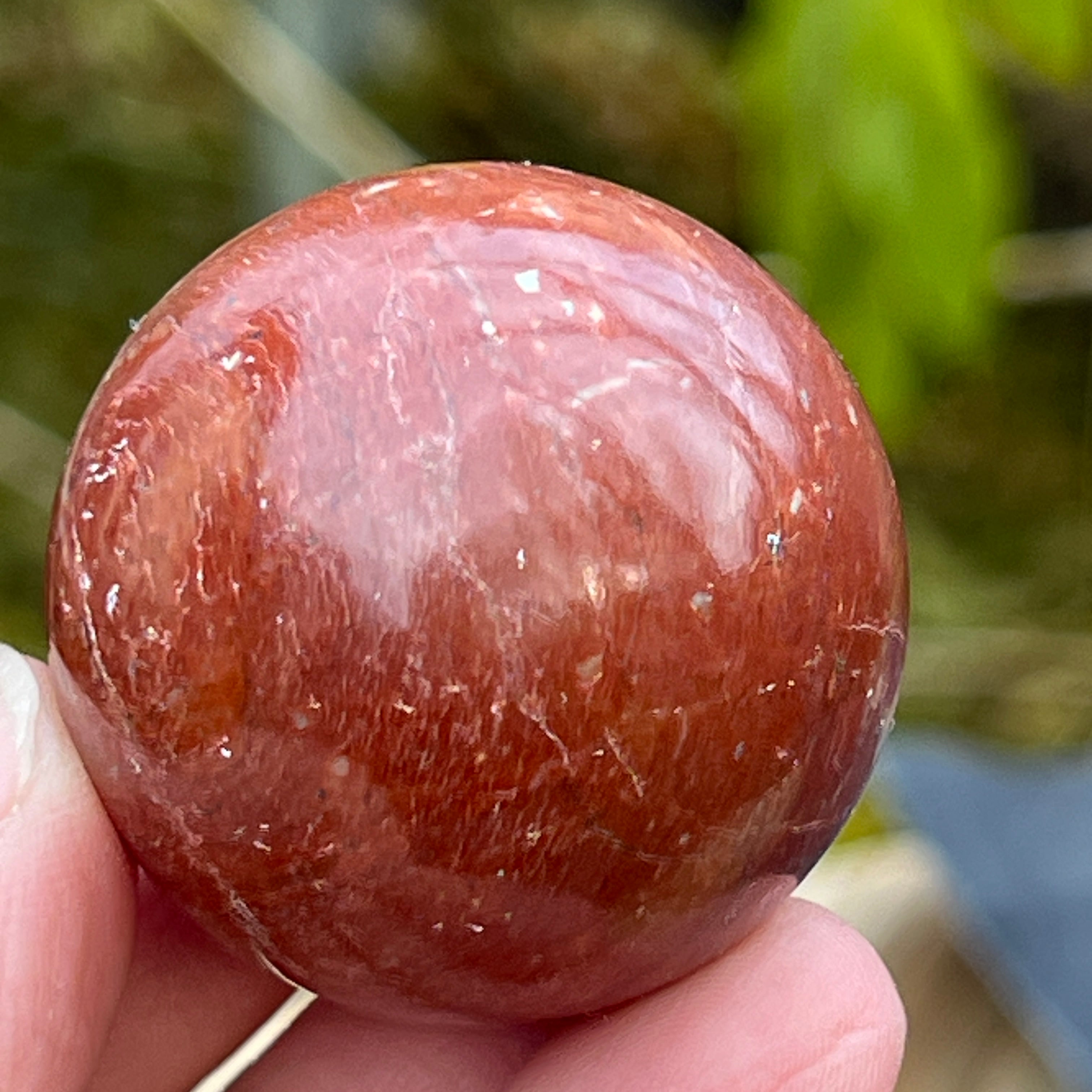 Sfera jasp rosu 3.5 cm