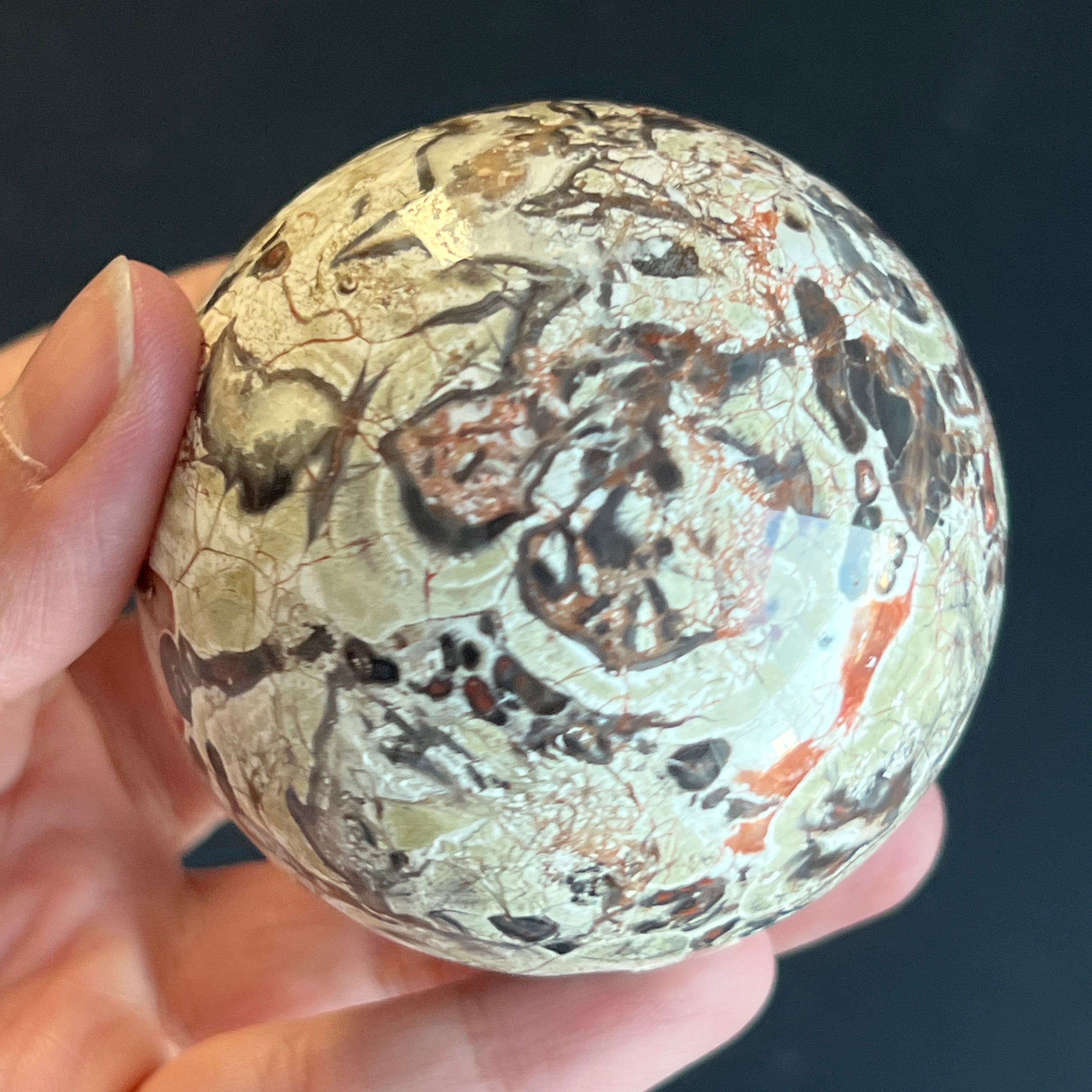 Sfera jasp rosu Breccia | M1