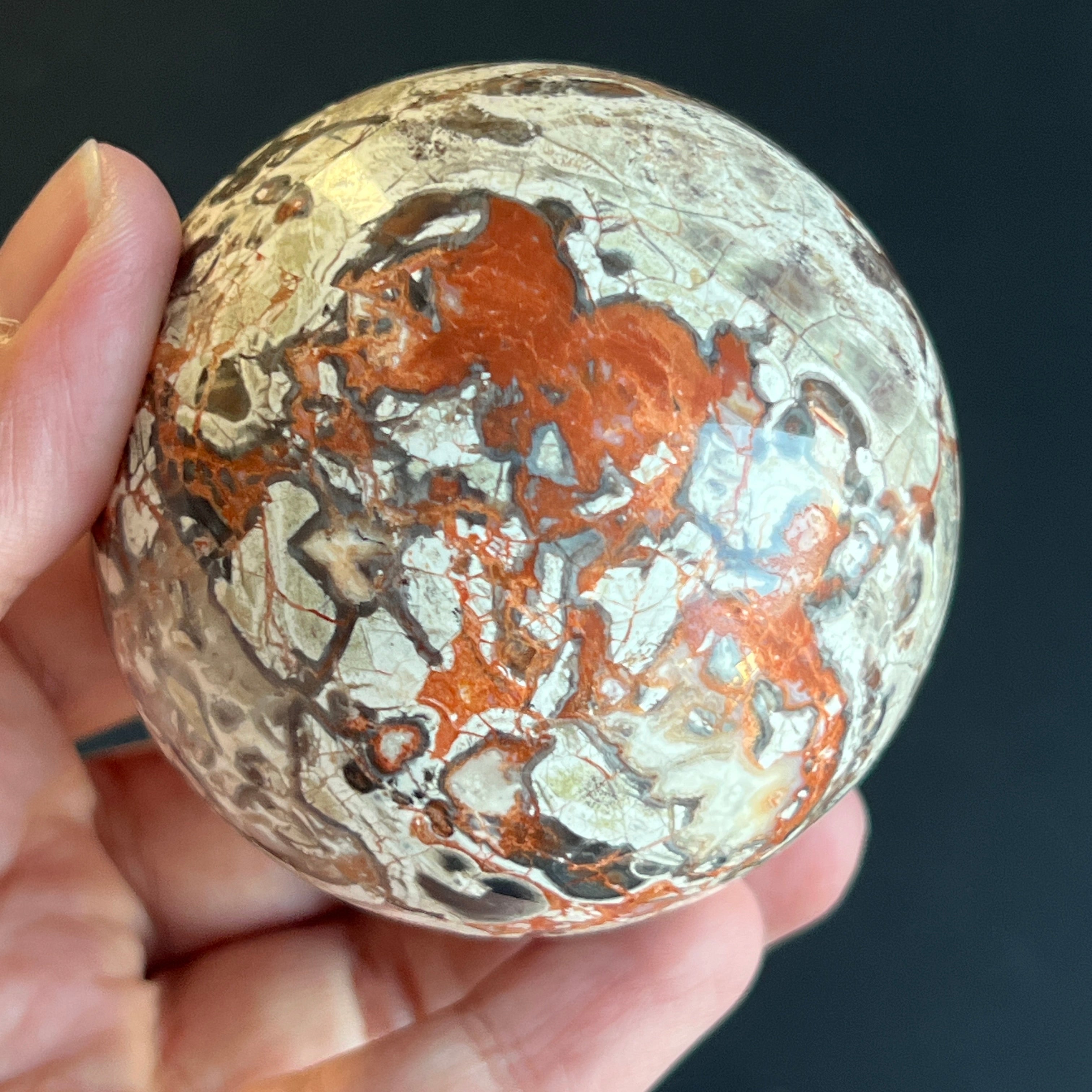 Sfera jasp rosu Breccia | M5
