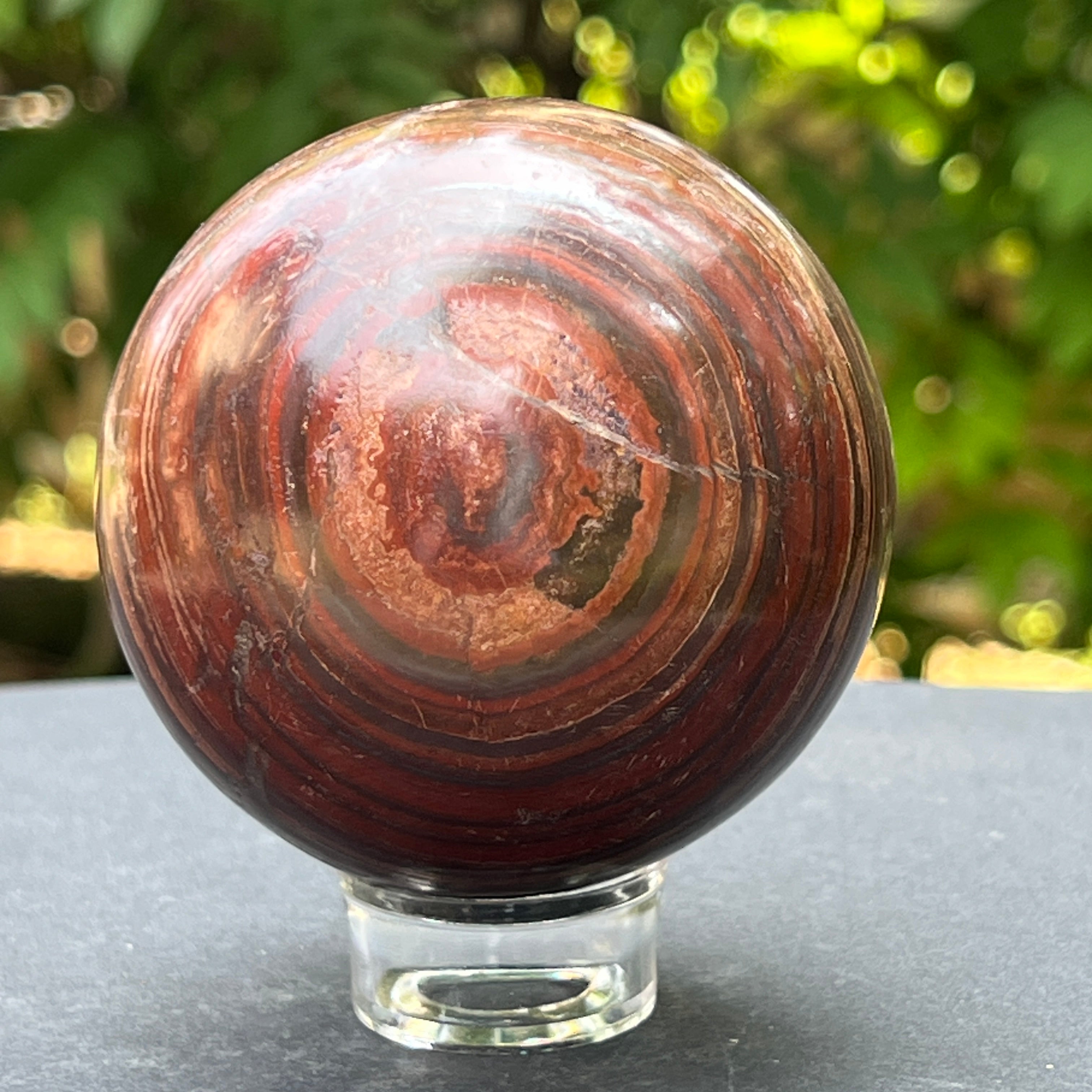 Sfera jasp rosu din Zimbabwe m2