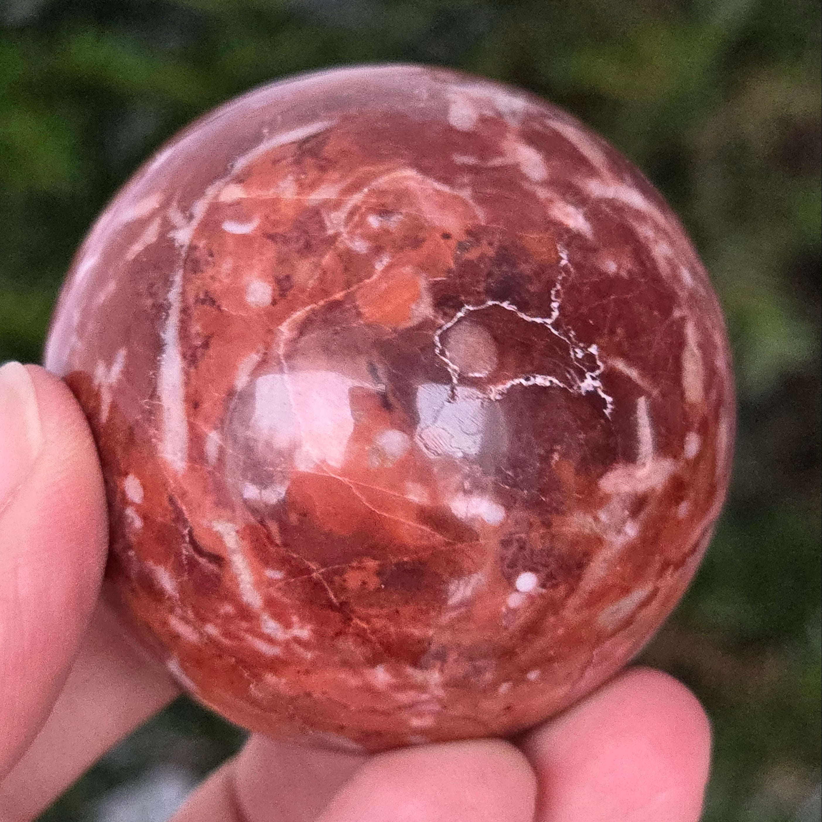 Sfera jasp rosu Pakistan | Model 3