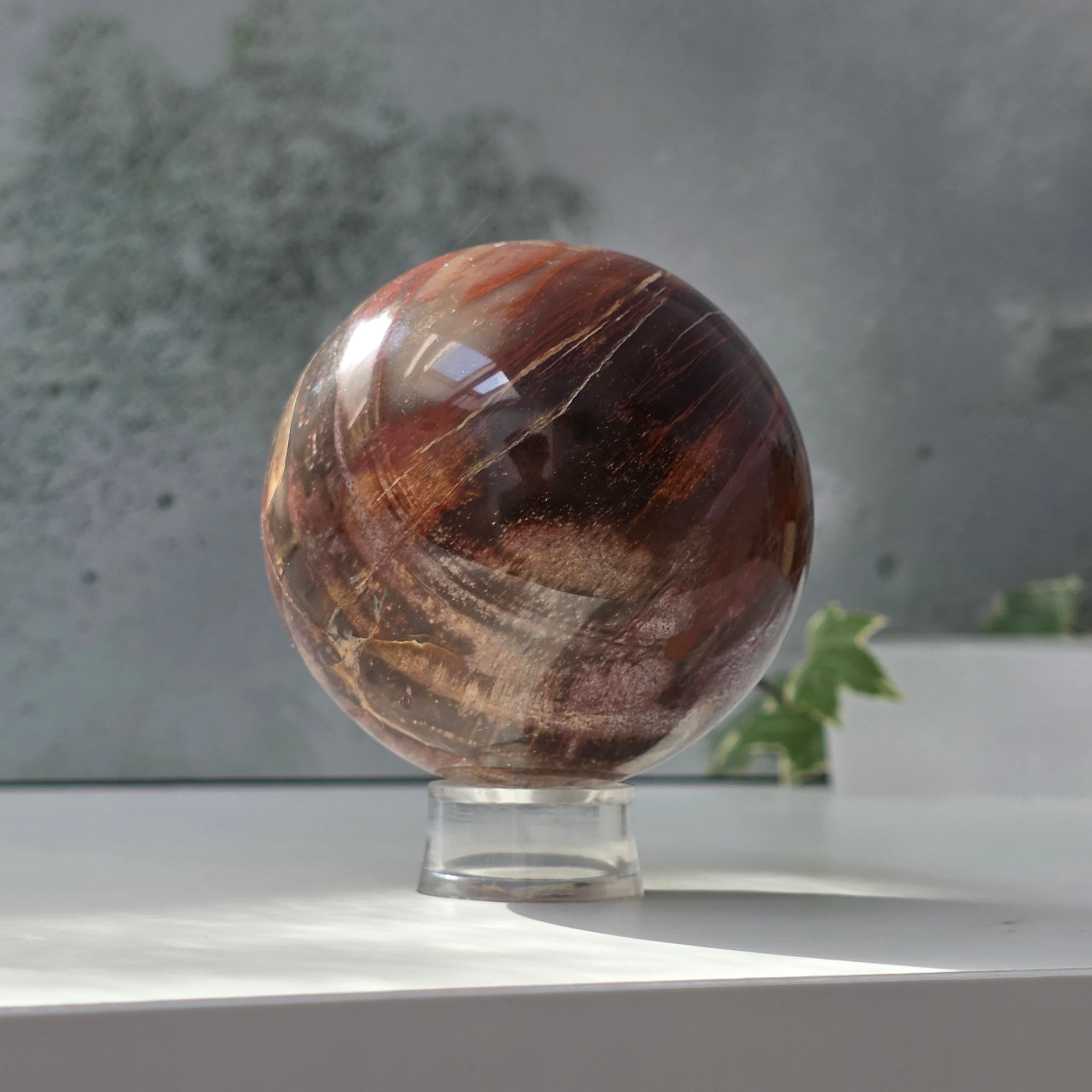 Sfera lemn pietrificat | Model 7
