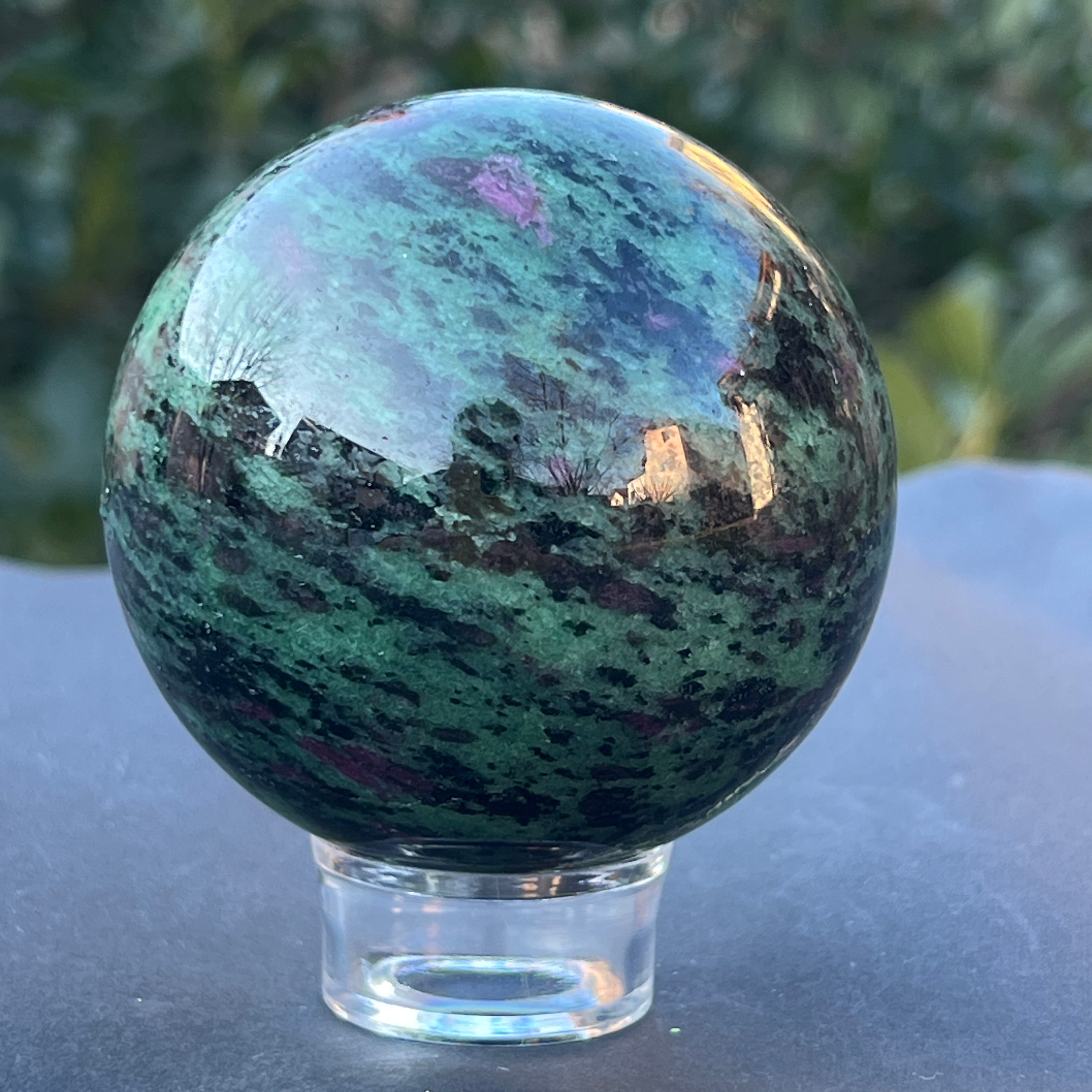 Sfera rubin in zoisit model 1
