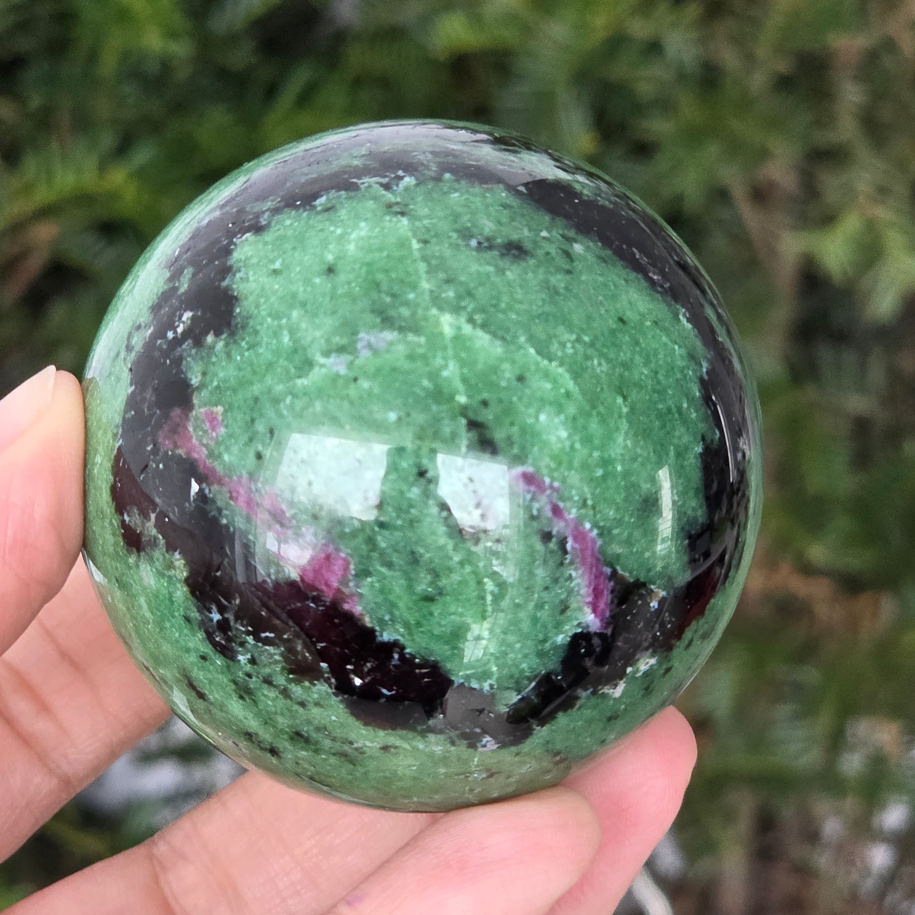 Sfera rubin in zoisit model 4