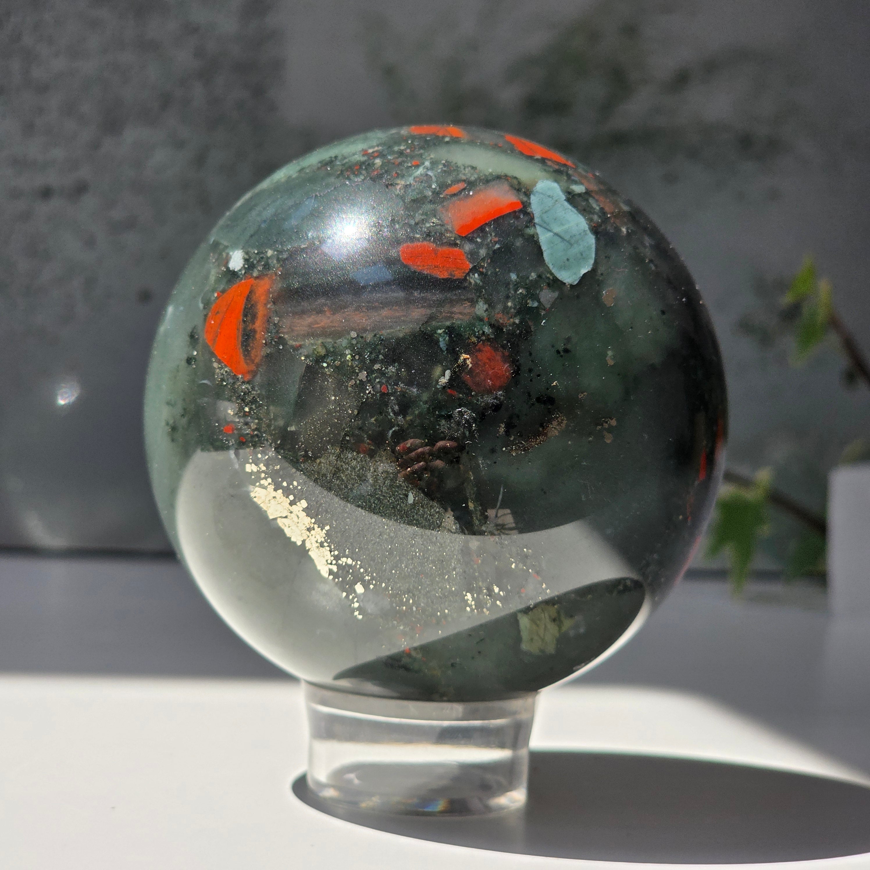 Sfera seftonit piatra sangelui | Model 5