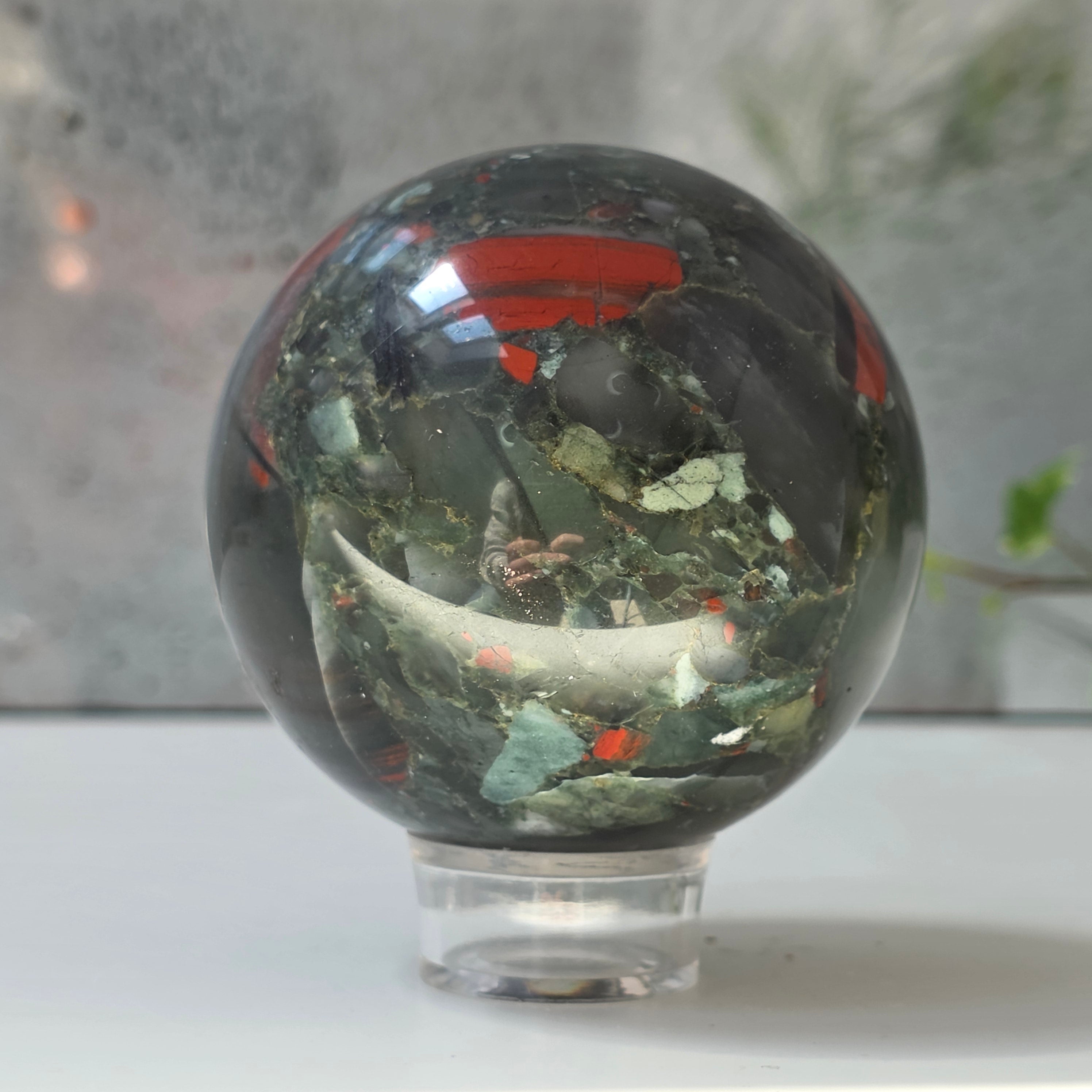 Sfera seftonit piatra sangelui | Model 6