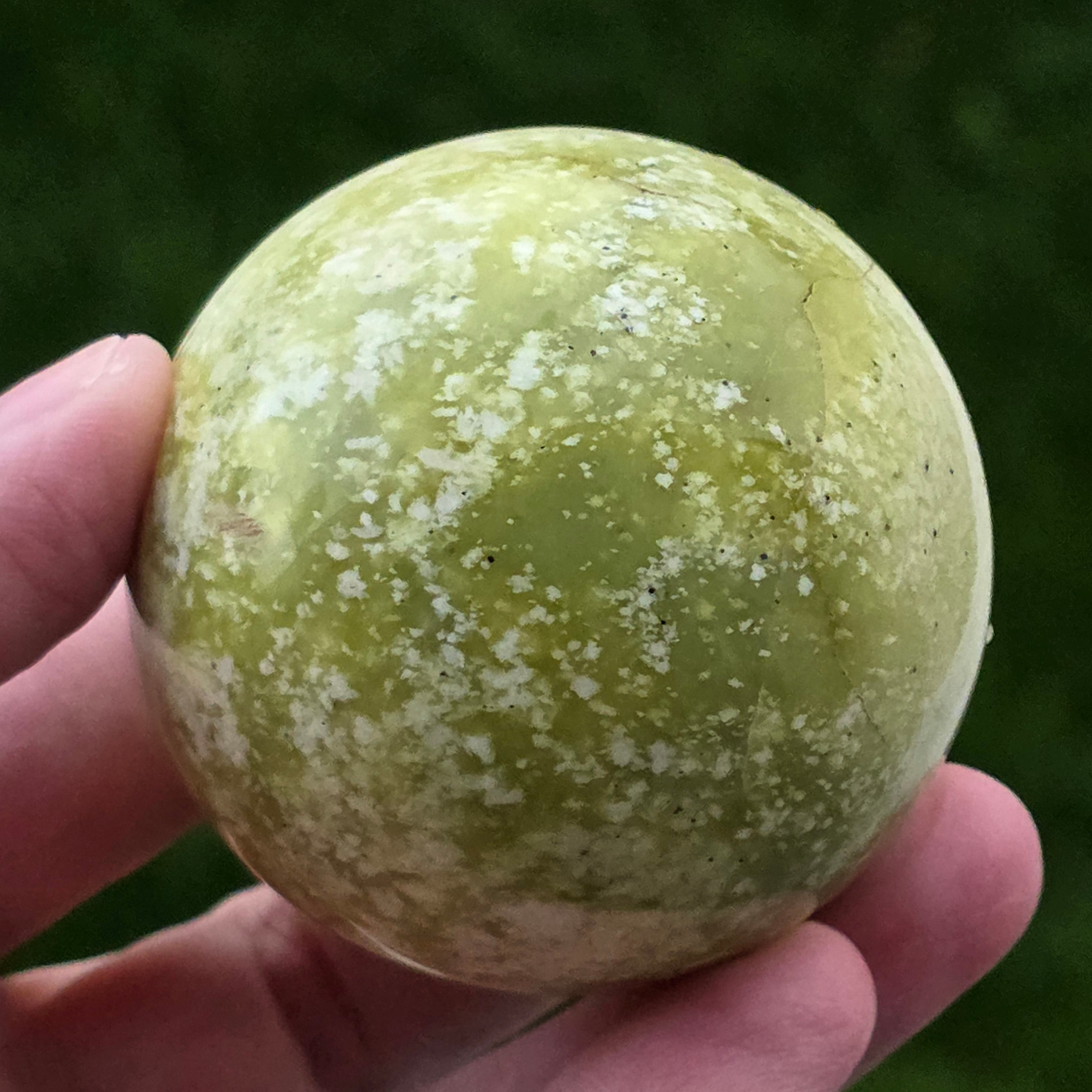 Sfera serpentin galben | Model 4