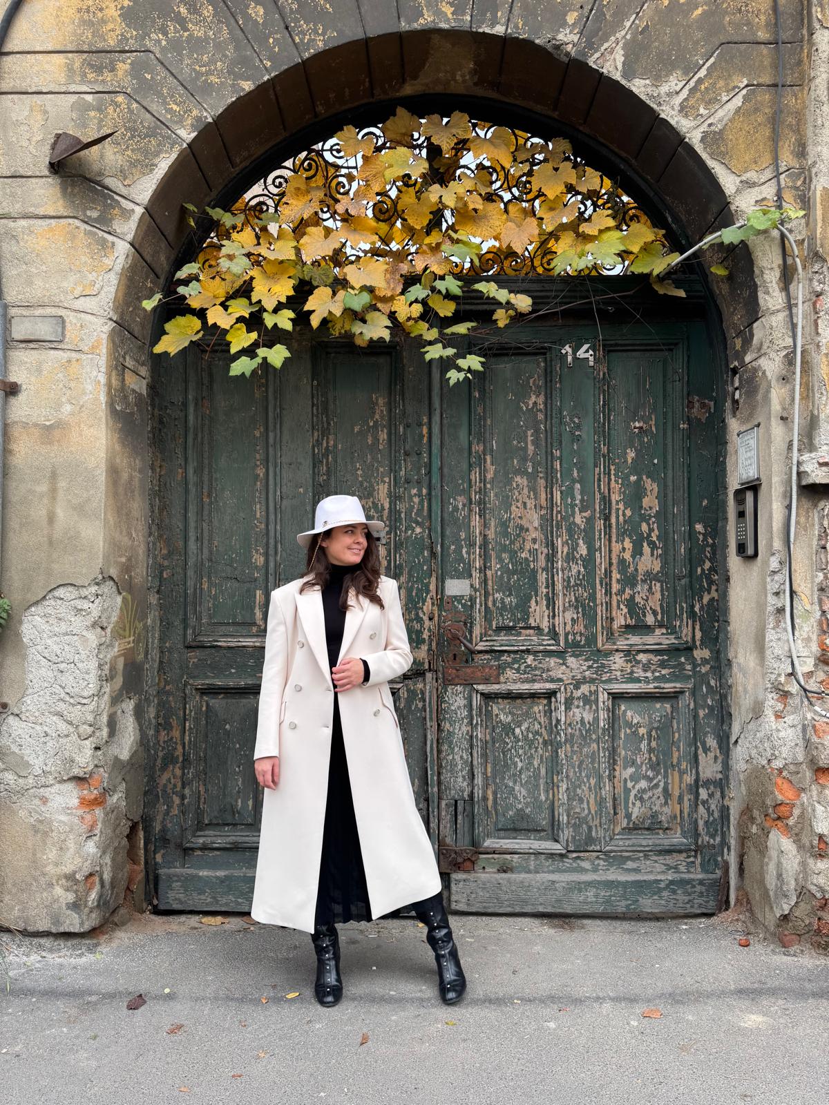 Simona Corsellini Palton White Cloud - S INTL