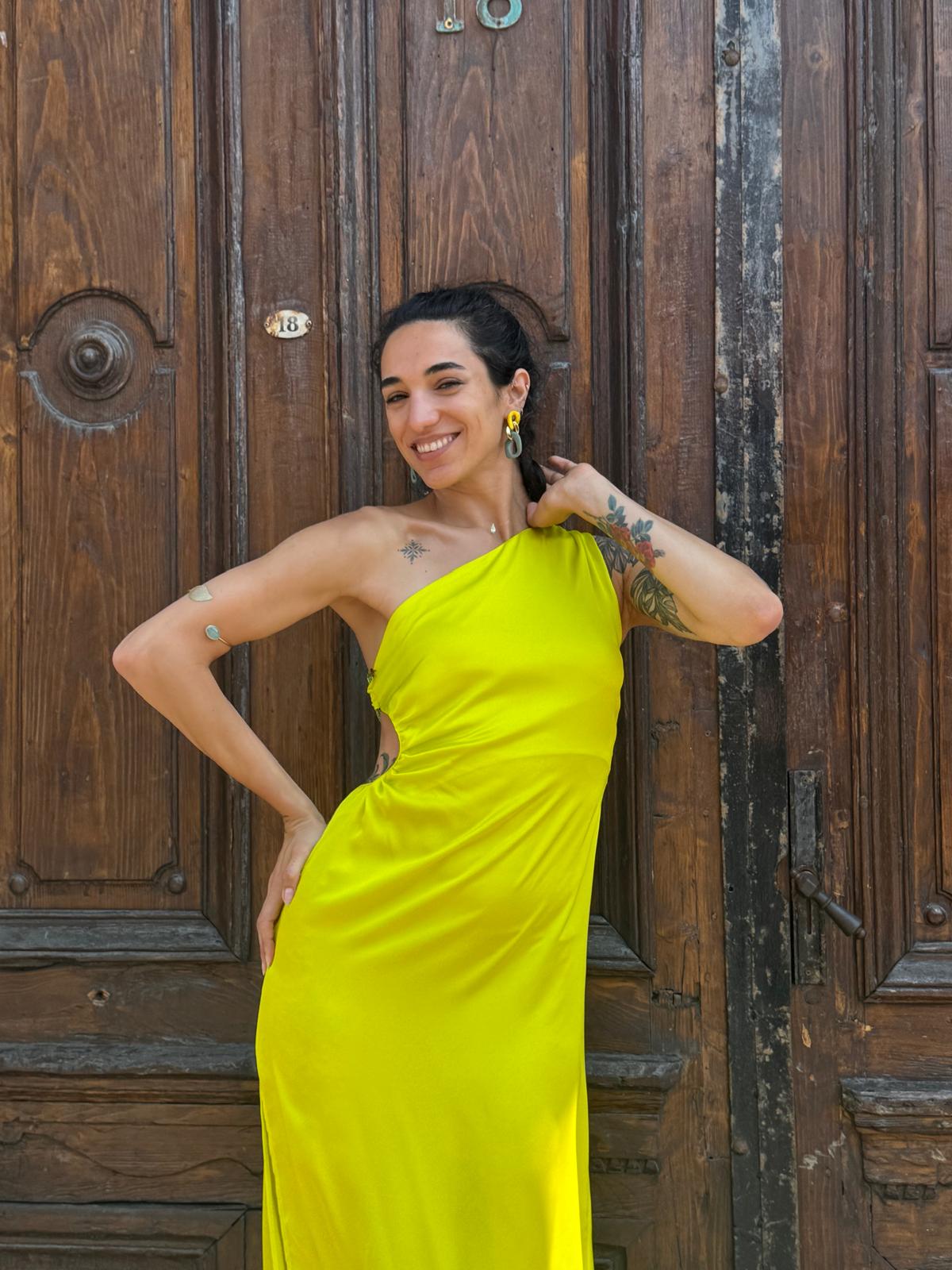 Simona Corsellini Rochie lime - 40 IT