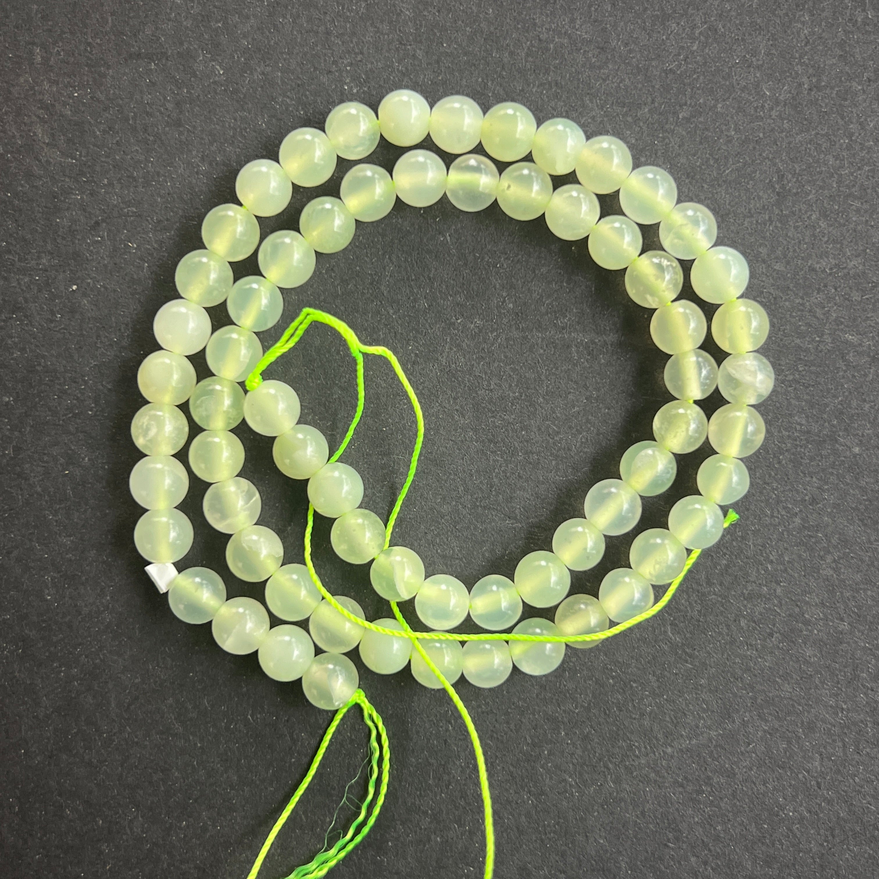 Sirag margele pietre semipretioase sfere JAD VERDE "NEW JADE"